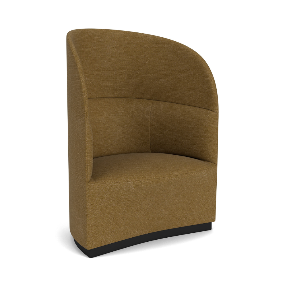 TEAROOM mustard high-back armchair