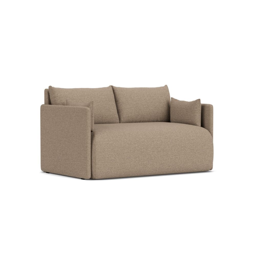 Sofa met slaapfunctie 2-persoons OFFSET bruin