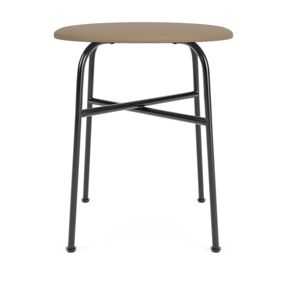 Hocker AFTEROOM beige met stalen basis