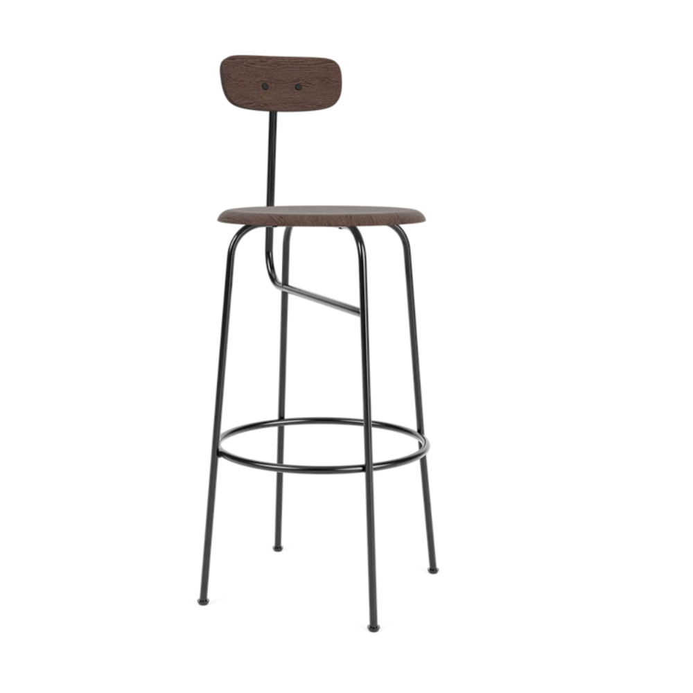 Hocker AFTEROOM dunkles Eichenfurnier