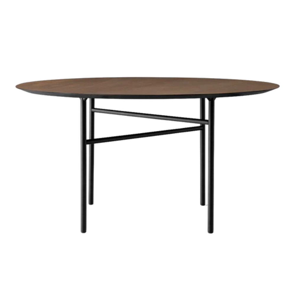 Round table SNAREGADE dark oak veneer