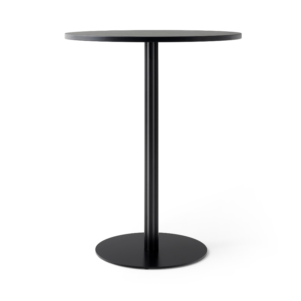 Ronde bar tafel HARBOUR zwart eikenfineer
