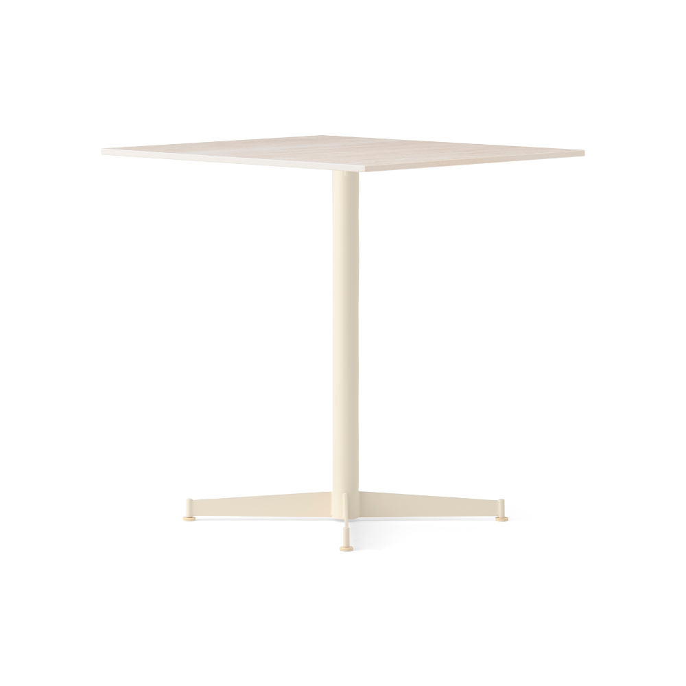 NOOK café table sandy ceramic with cream base