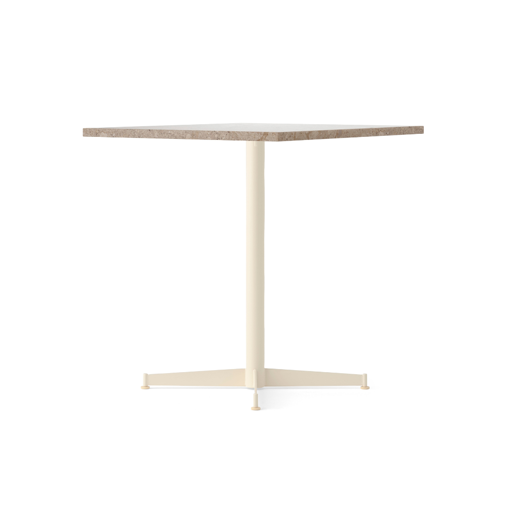 NOOK café table beige stone with cream base