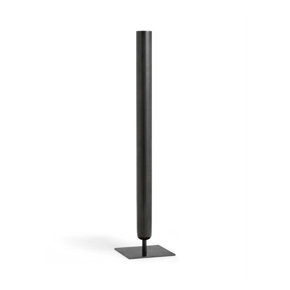 STANCE vase in bronzed brass