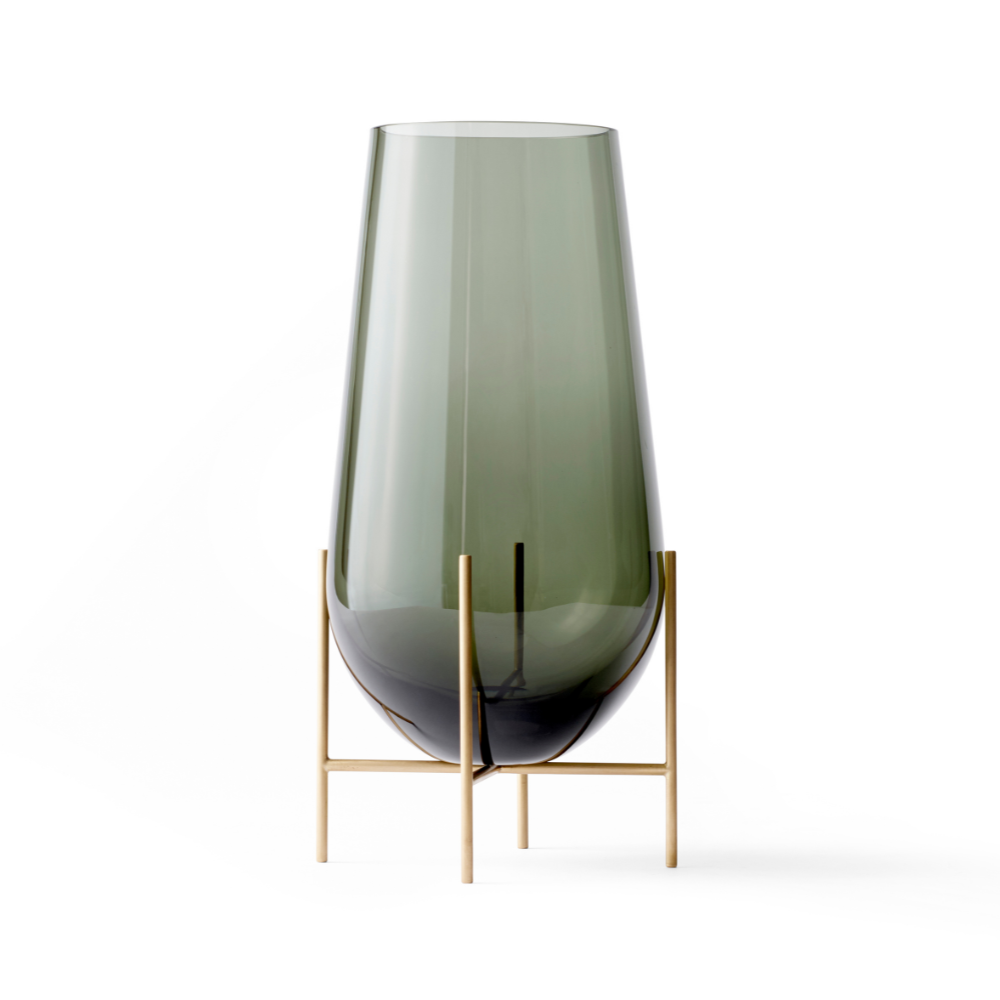 ÉCHASSE vase green glass