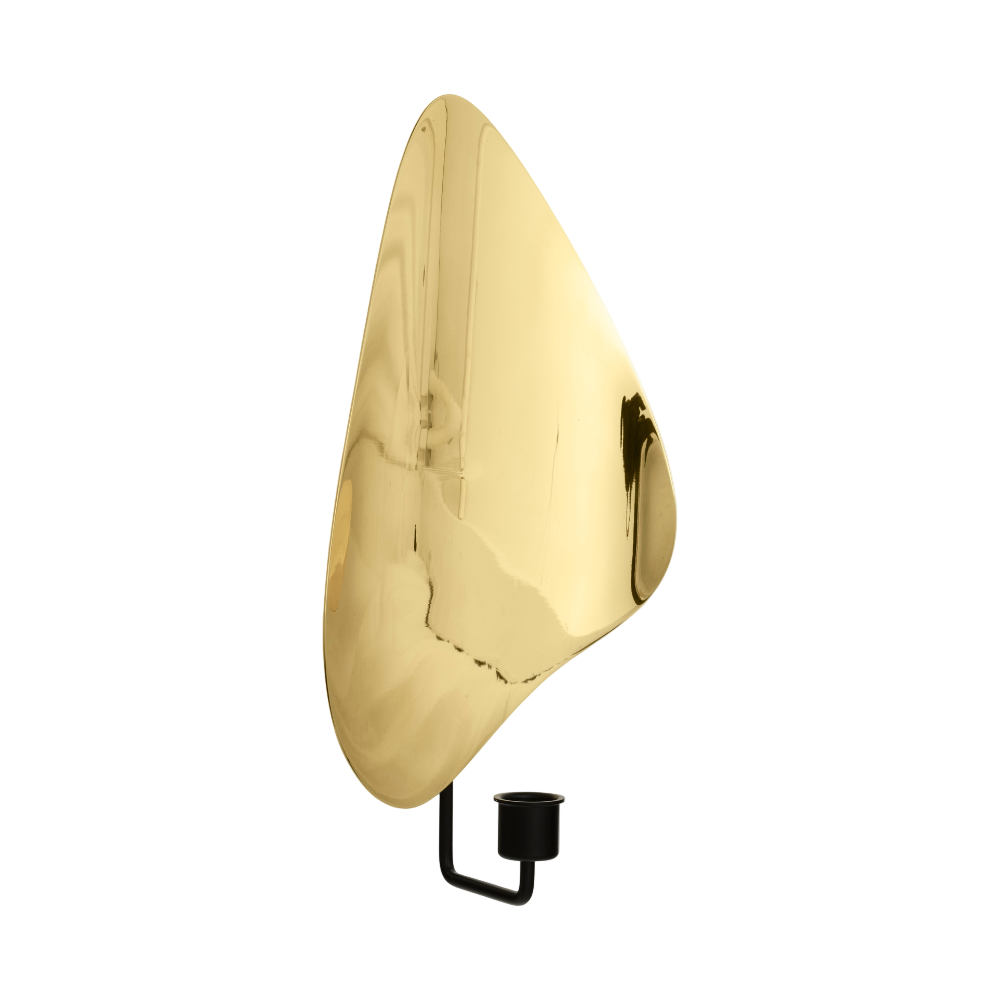 FLAMBEAU brass wall candle holder