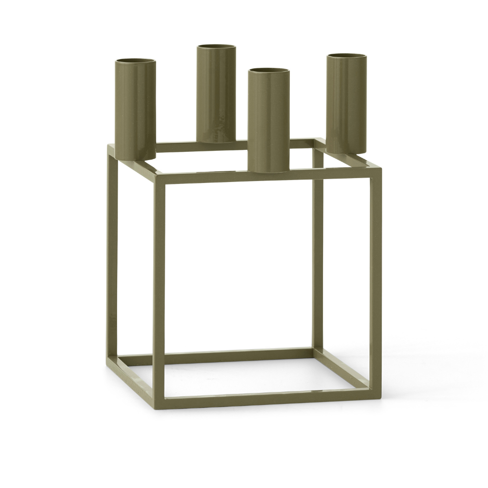 KUBUS olive candle holder