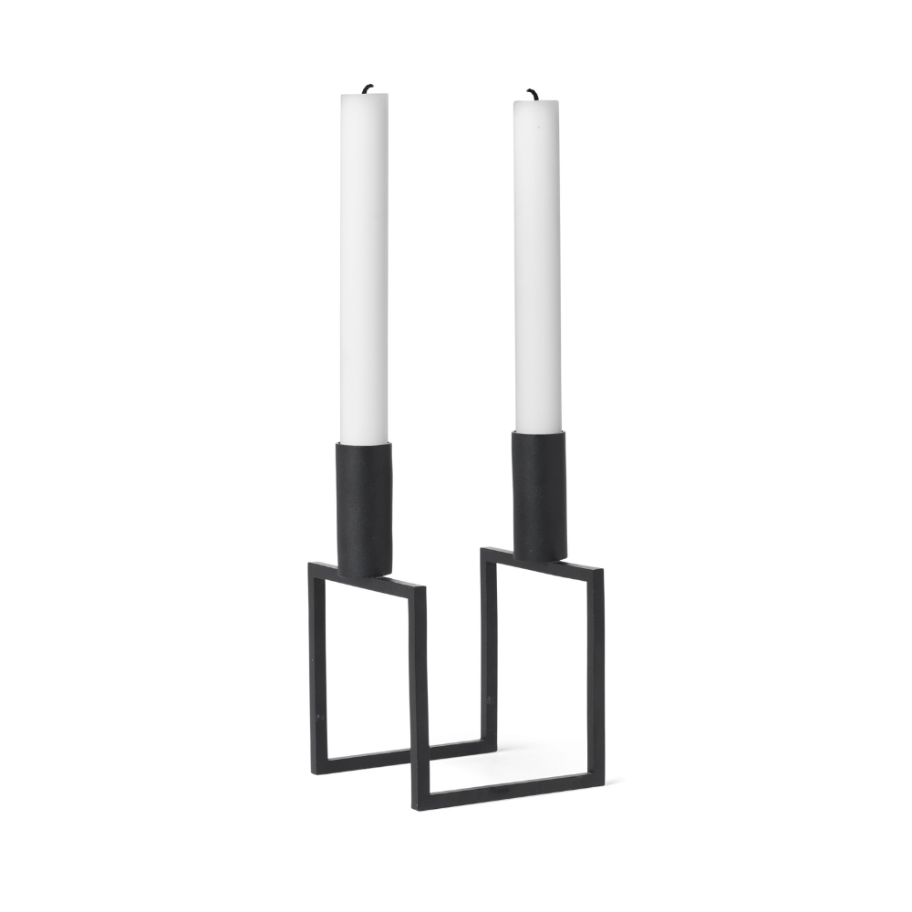 Kerzenhalter KUBUS LINE schwarz