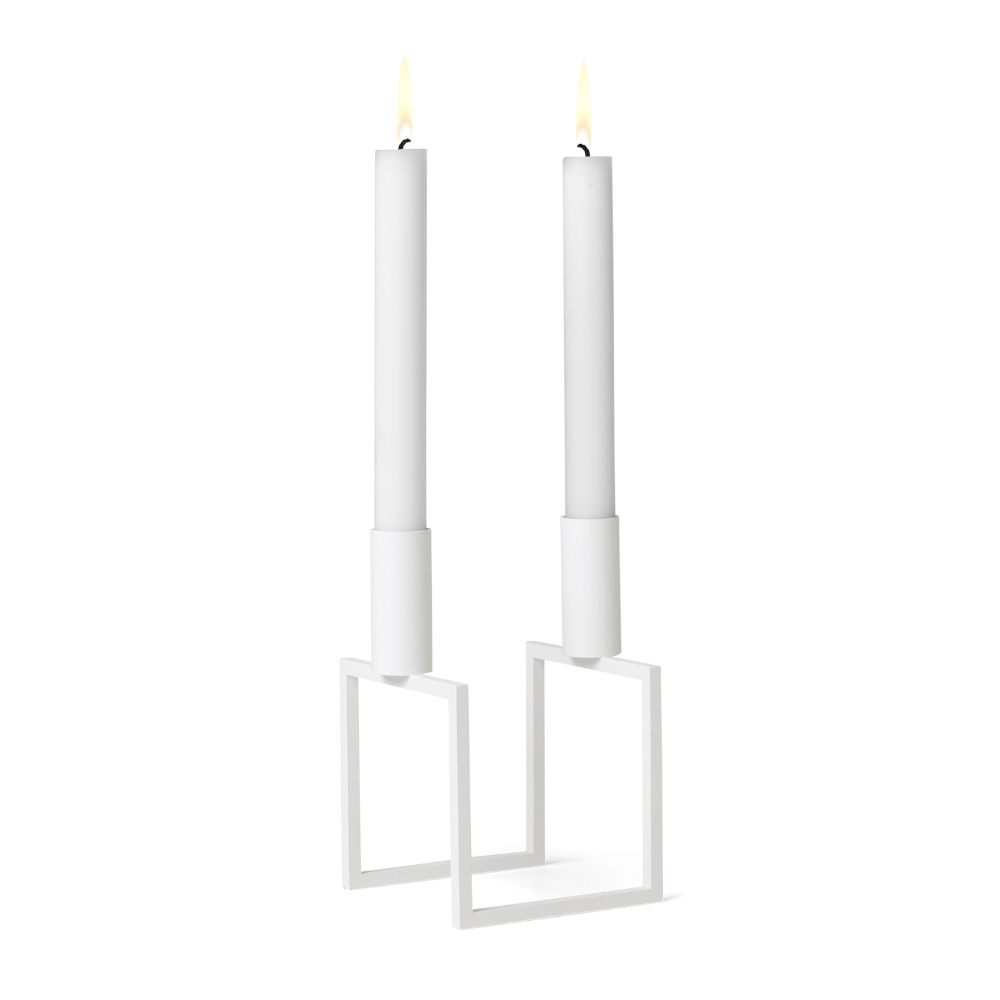 Kerzenhalter KUBUS LINE weiß