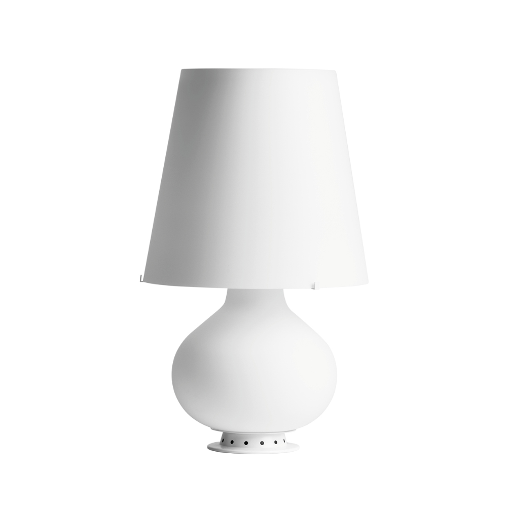 Lampa stołowa FONTANA 1853 białe satynowe szkło dmuchane – Fontana Arte