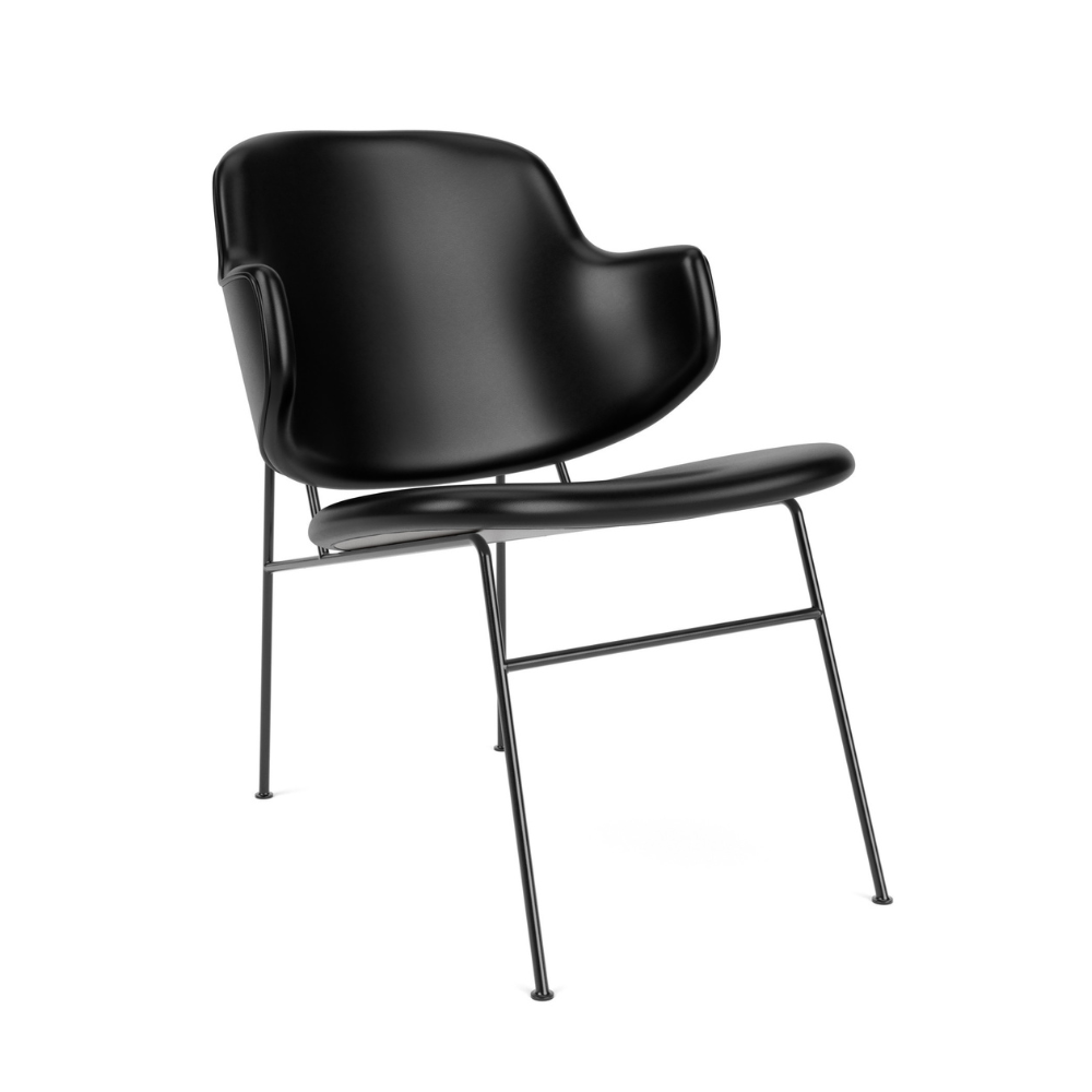 PENGUIN Armchair black leather