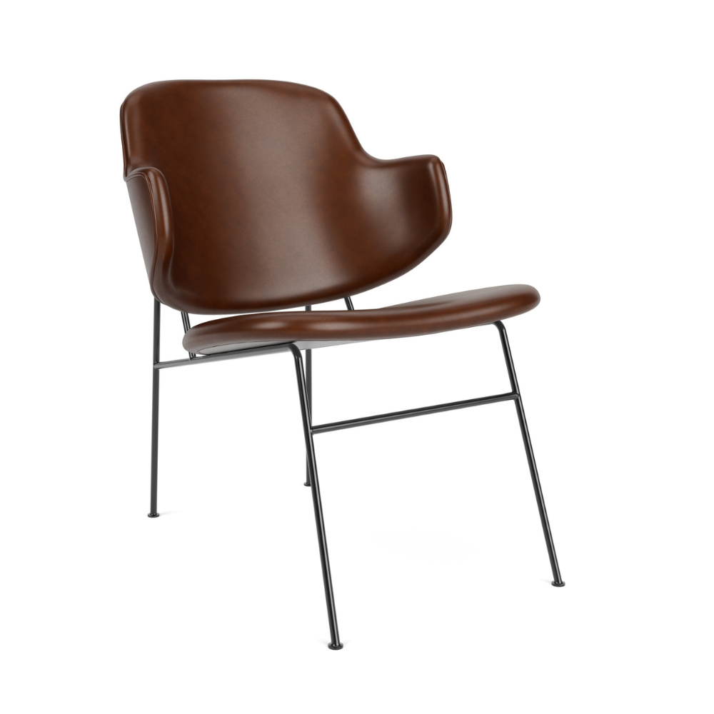 PENGUIN Armchair brown leather