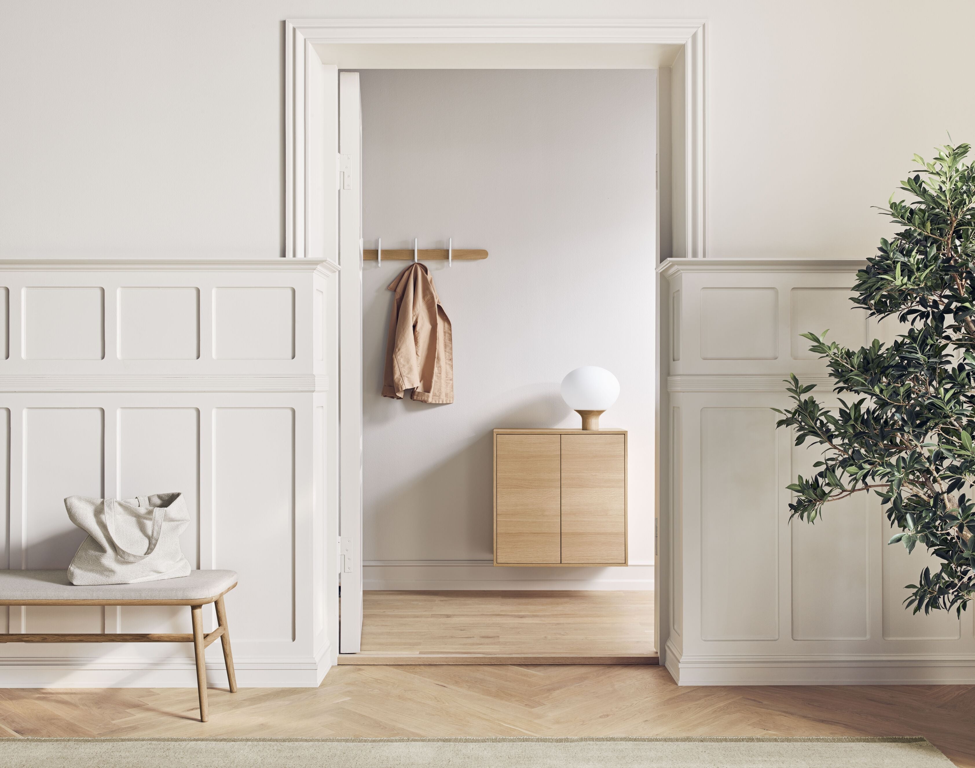 Schoenenrek CASE gebleekt eikenfineer