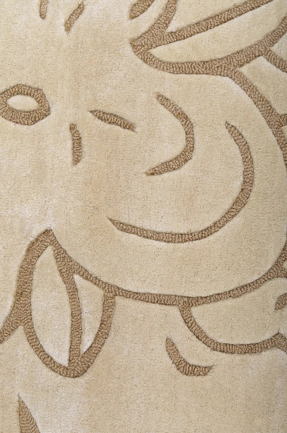 Beige FLORENCE rug with coffee accents