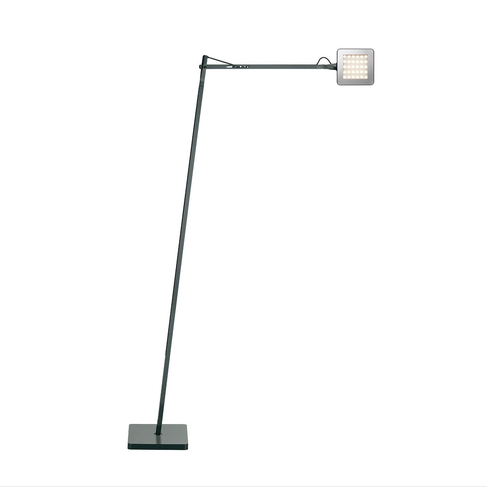 KELVIN LED Gray Reading Floor Lamp