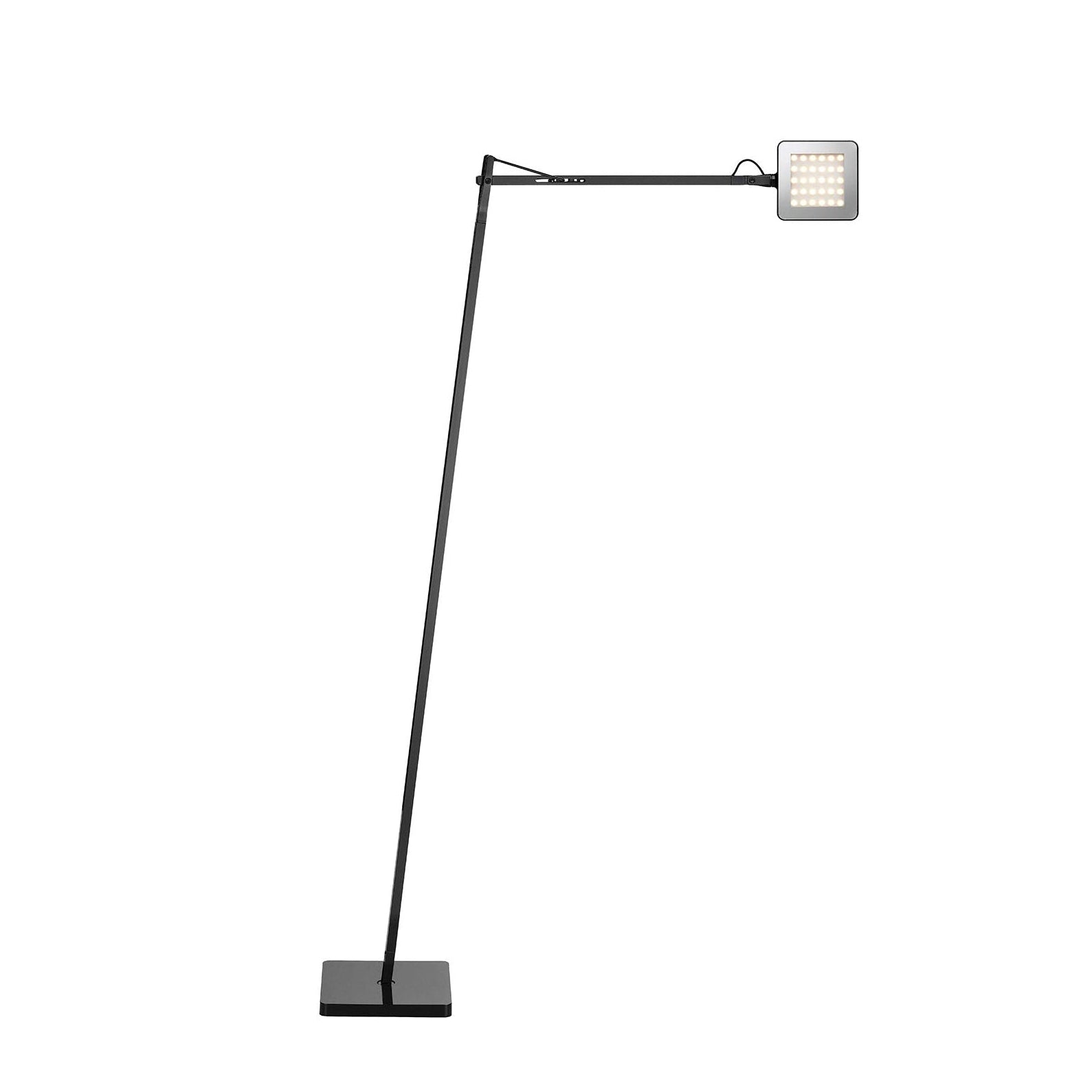 KELVIN LED Black Reading Floor Lamp
