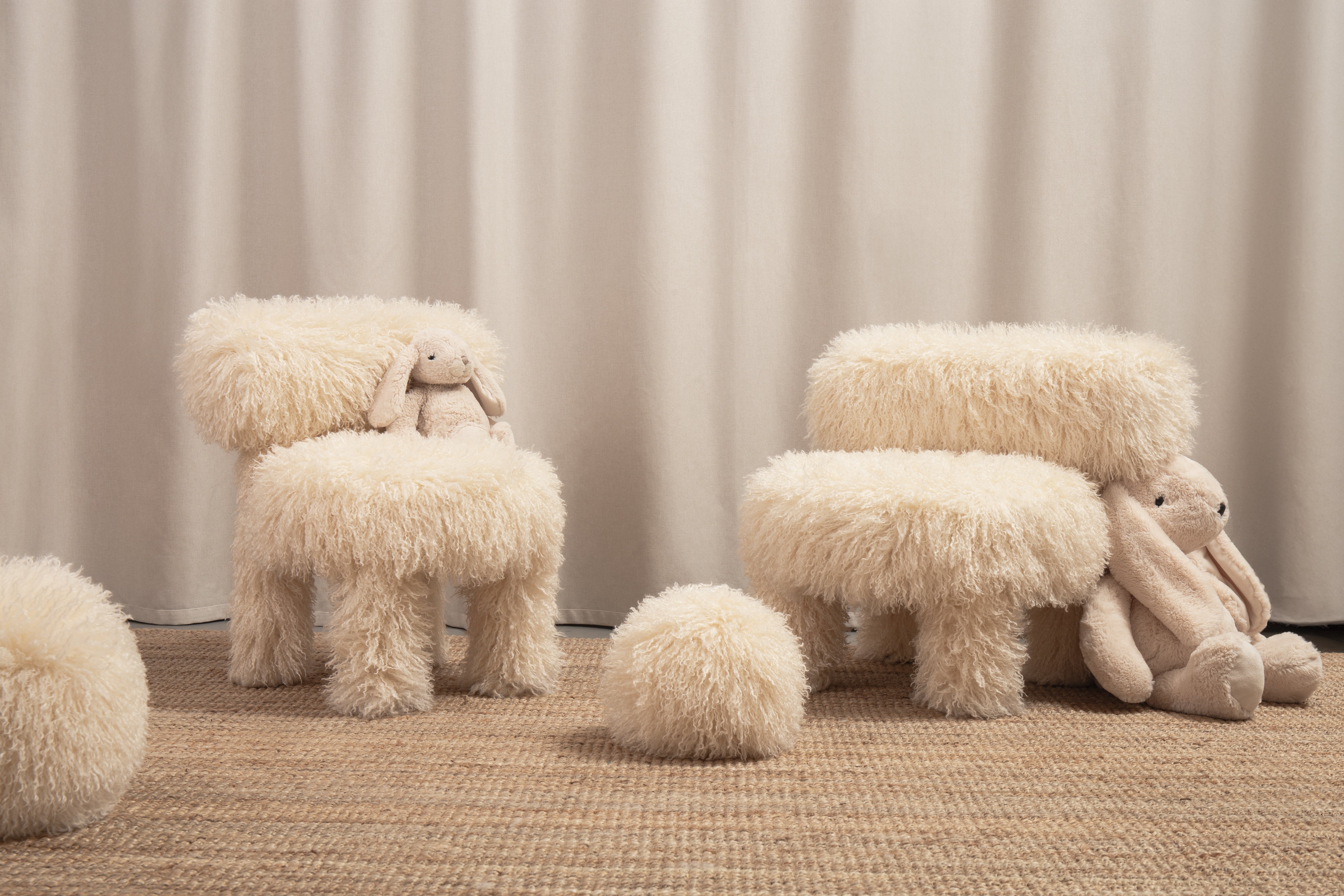 Kinderstuhl BABY GROPIUS CS1 - FLUFFY EDITION Kunstfell