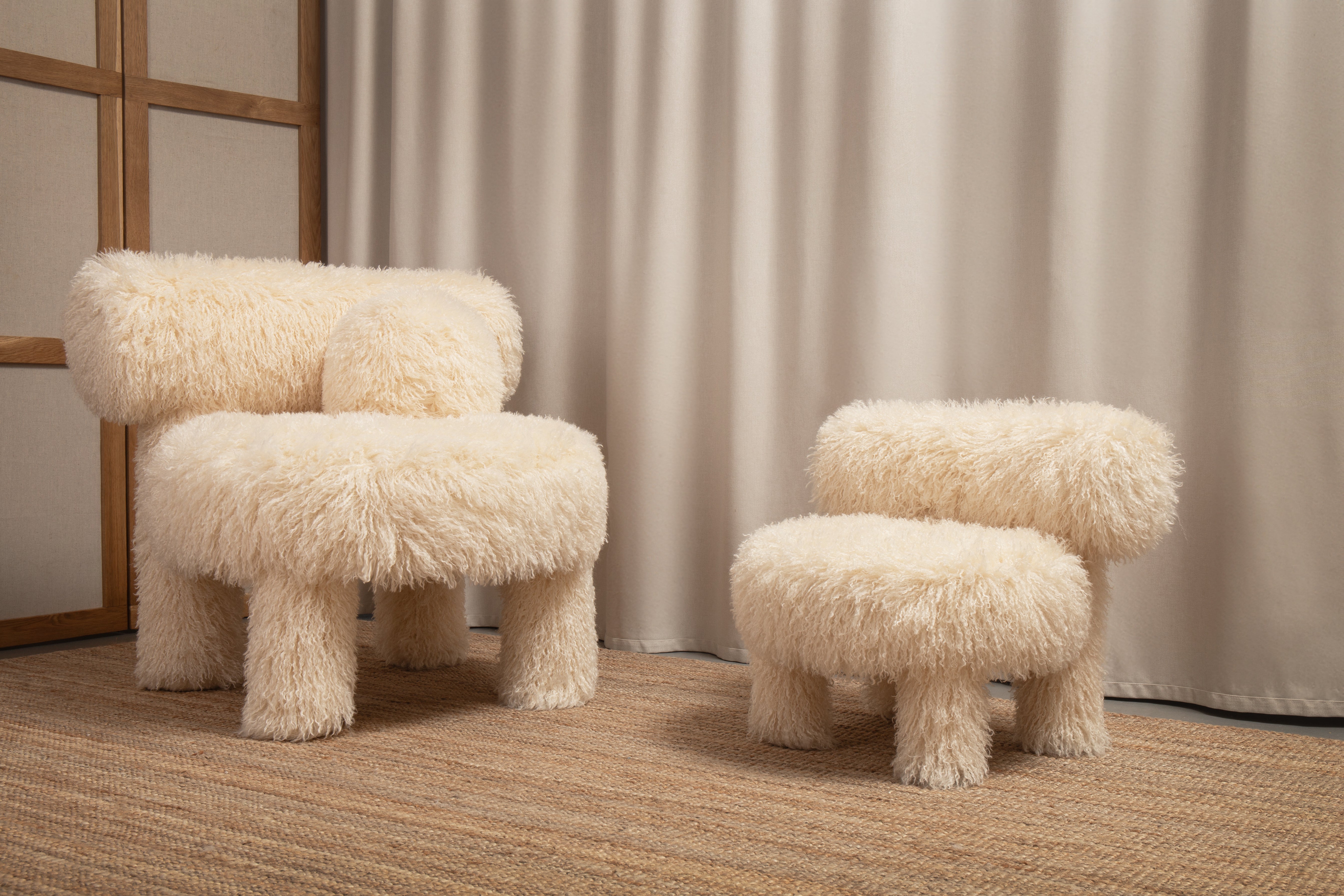 Kinderstuhl BABY GROPIUS CS1 - FLUFFY EDITION Kunstfell