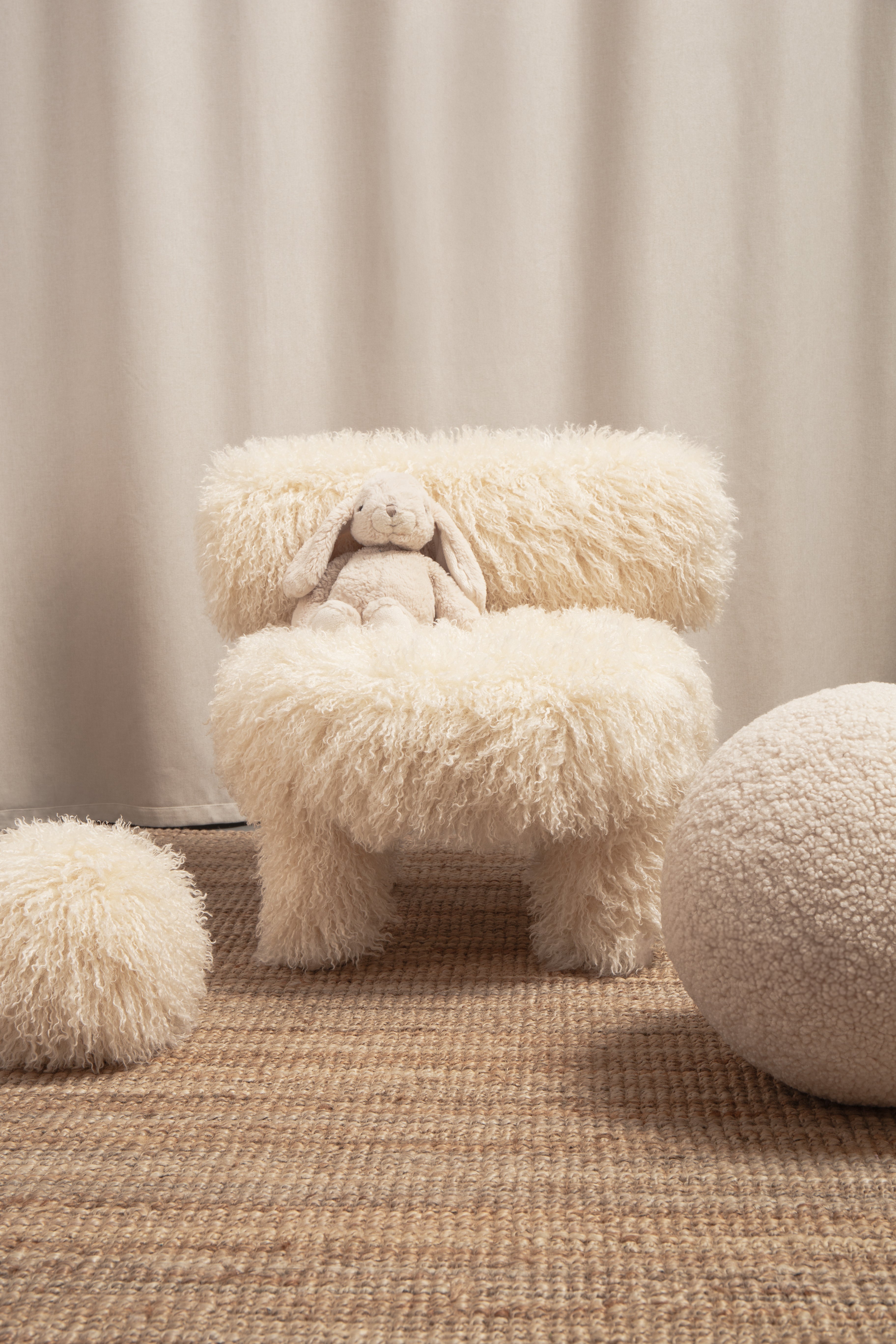 Kinderstuhl BABY GROPIUS CS1 - FLUFFY EDITION Kunstfell