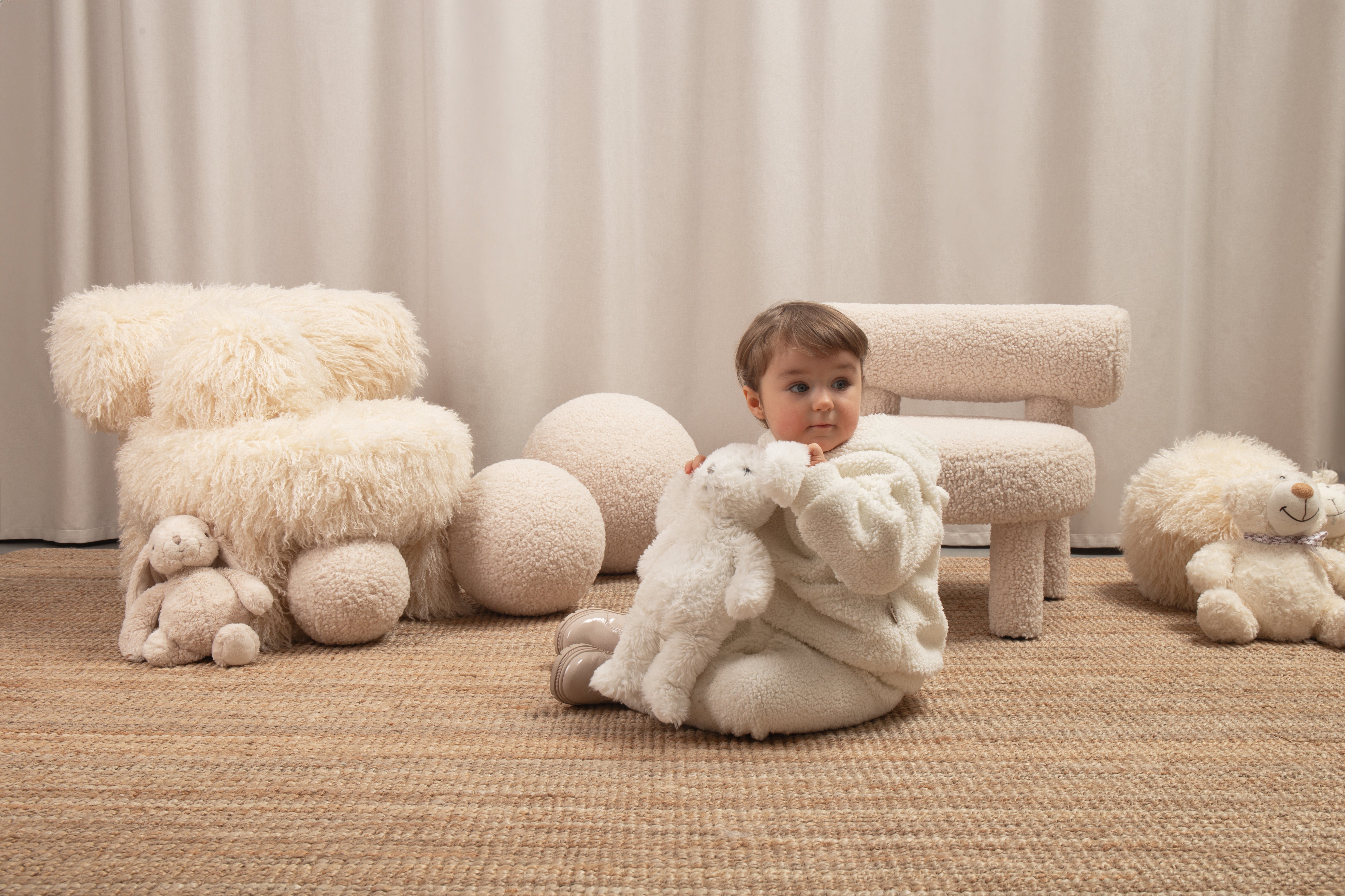Kinderstuhl BABY GROPIUS CS1 - FLUFFY EDITION Kunstfell