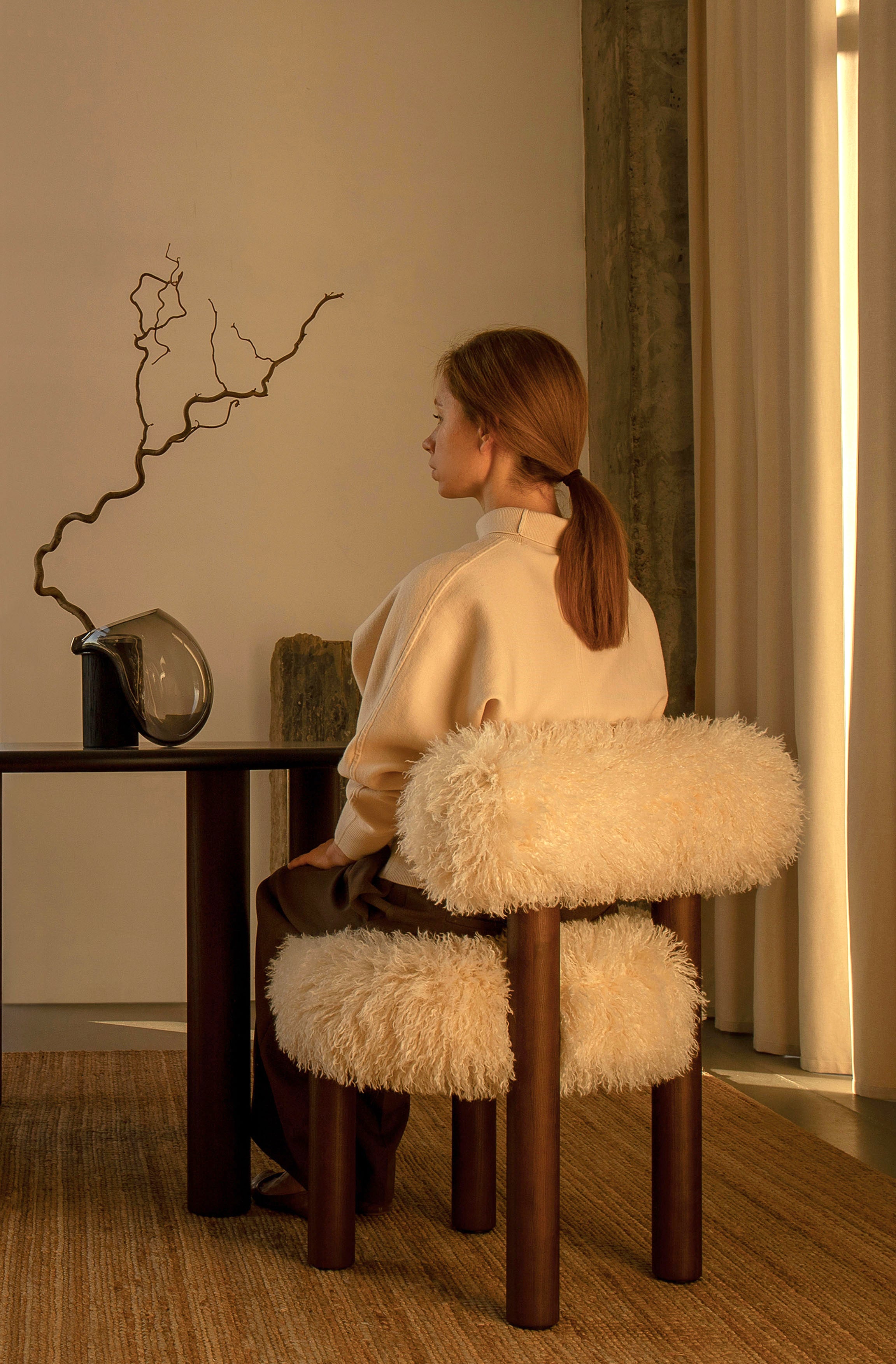 Stoel GROPIUS CS2 - FLUFFY EDITIE kunstbont