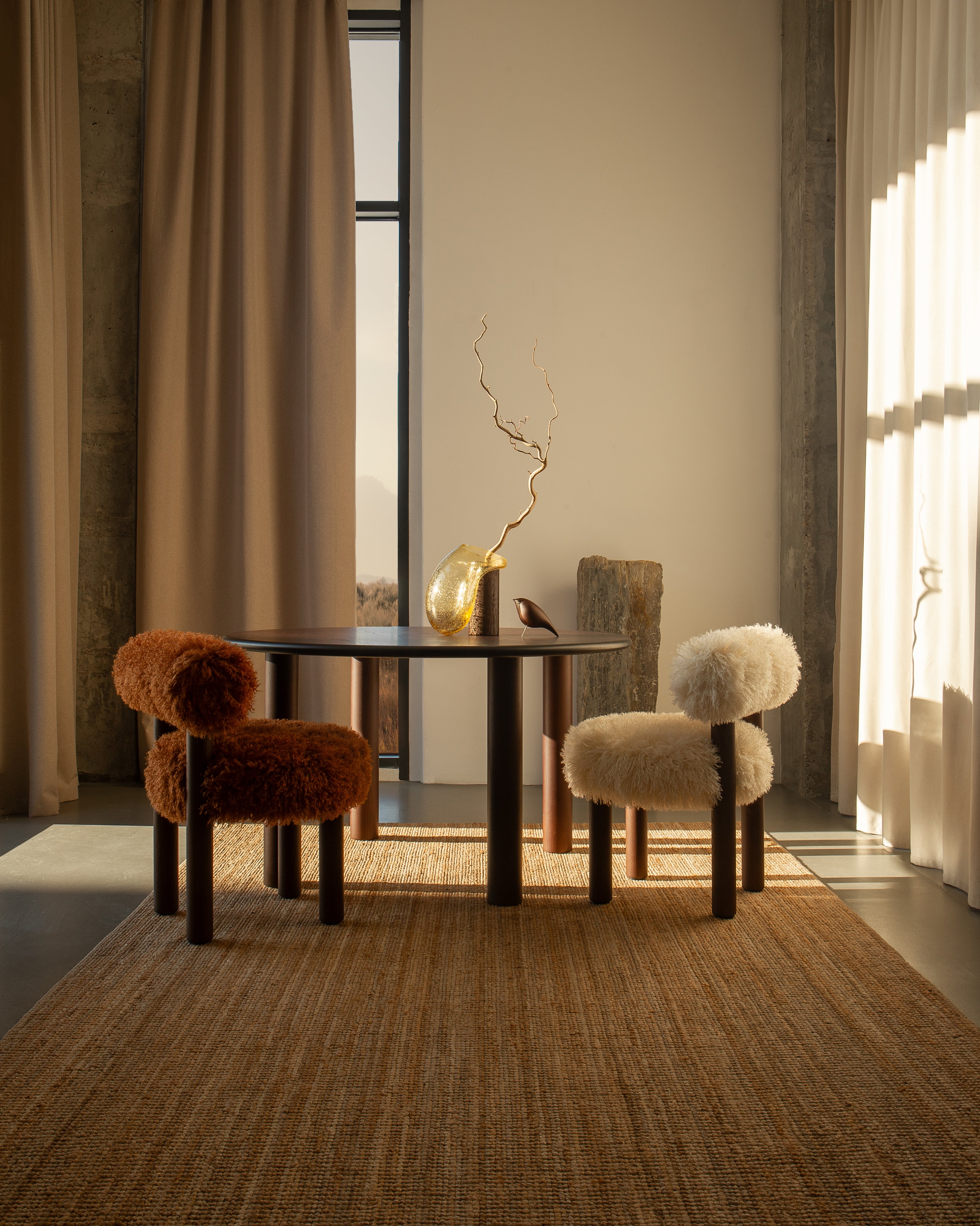 Stoel GROPIUS CS2 - FLUFFY EDITIE kunstbont