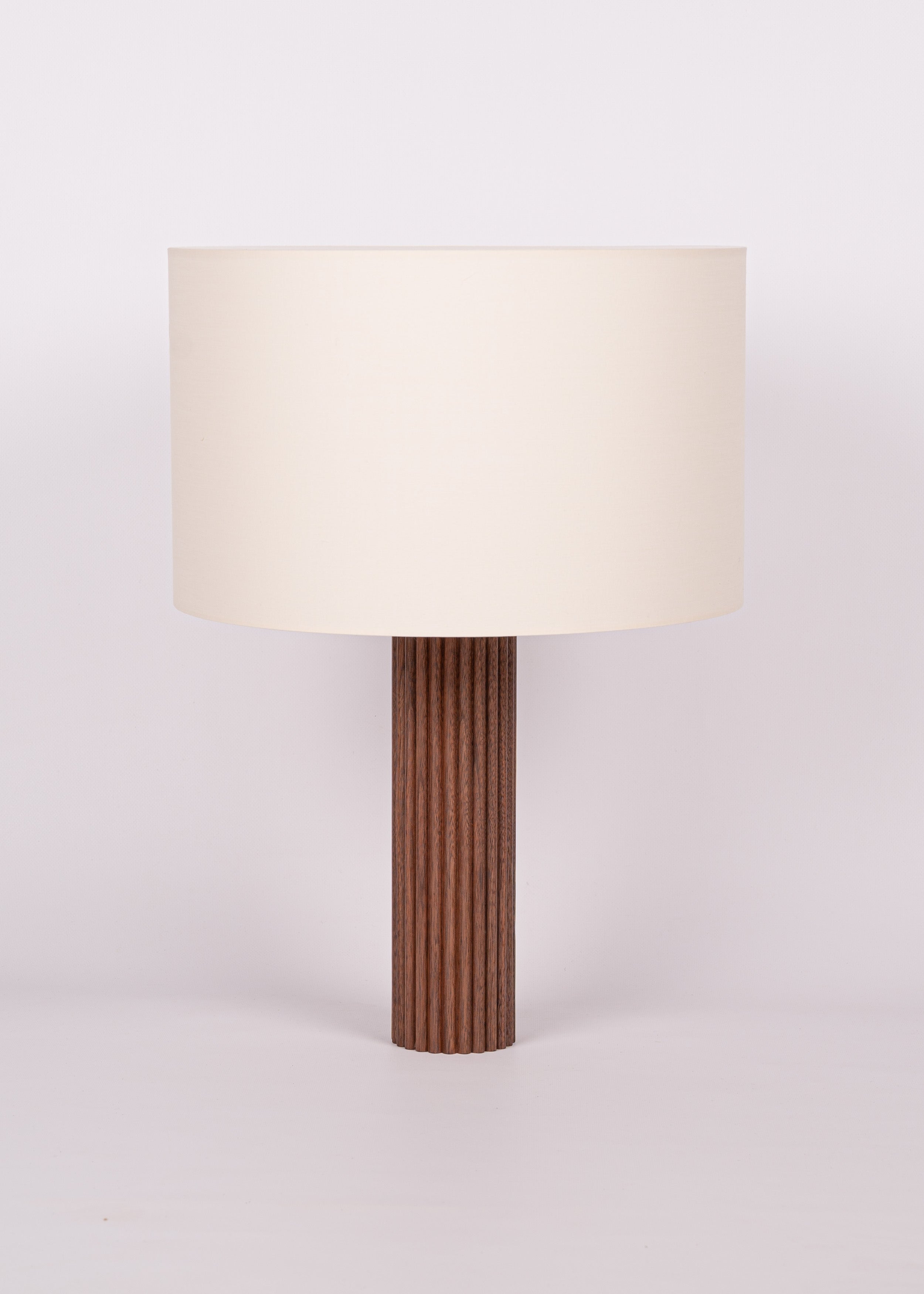 Table lamp FLUTA walnut wood