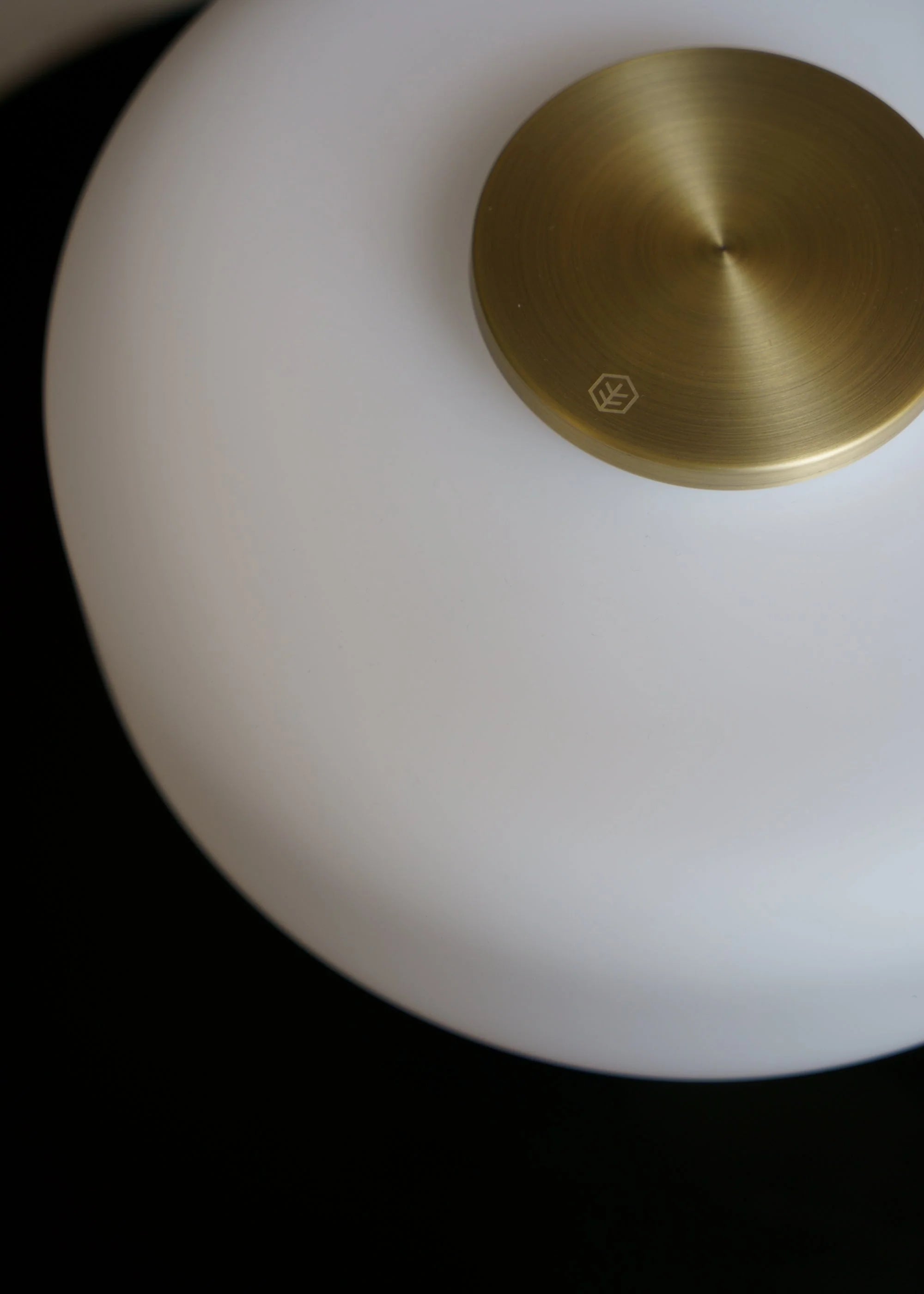 Tafellamp FONTE bruin marmer