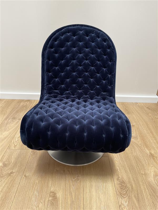 Fauteuil SYSTEM 1-2-3 LOUNGE DELUXE granaat met ronde voet - showroommodel