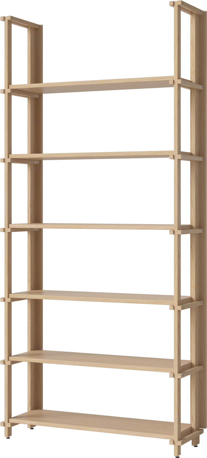 Boekenkast FRIEDMAN gebleekt eikenhout