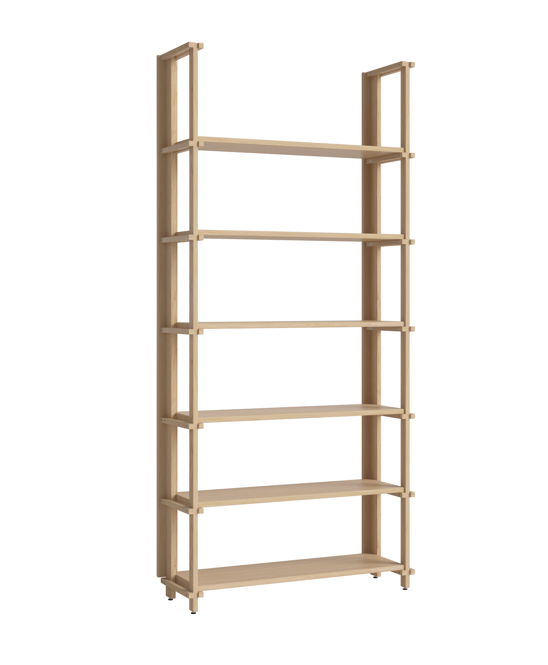 Boekenkast FRIEDMAN gebleekt eikenhout