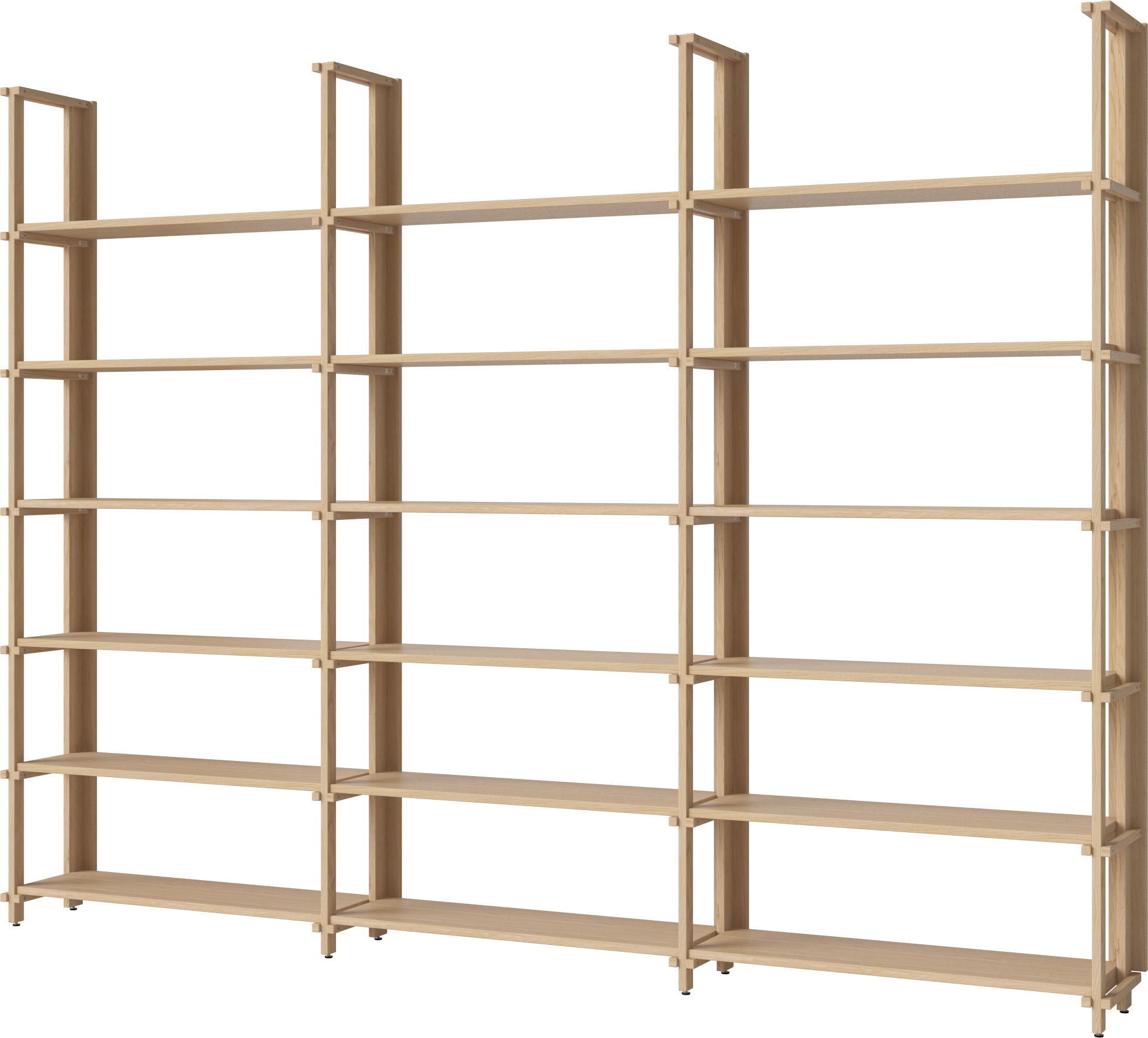 Boekenkast FRIEDMAN gebleekt eikenhout