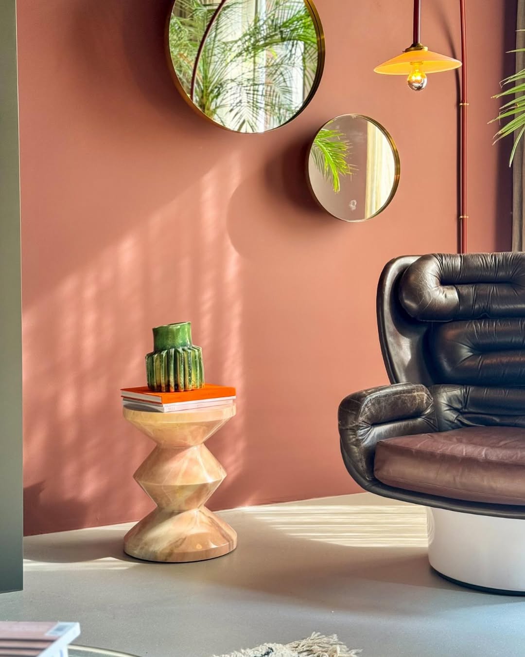 ZIG ZAG kruk lichtroze marmer