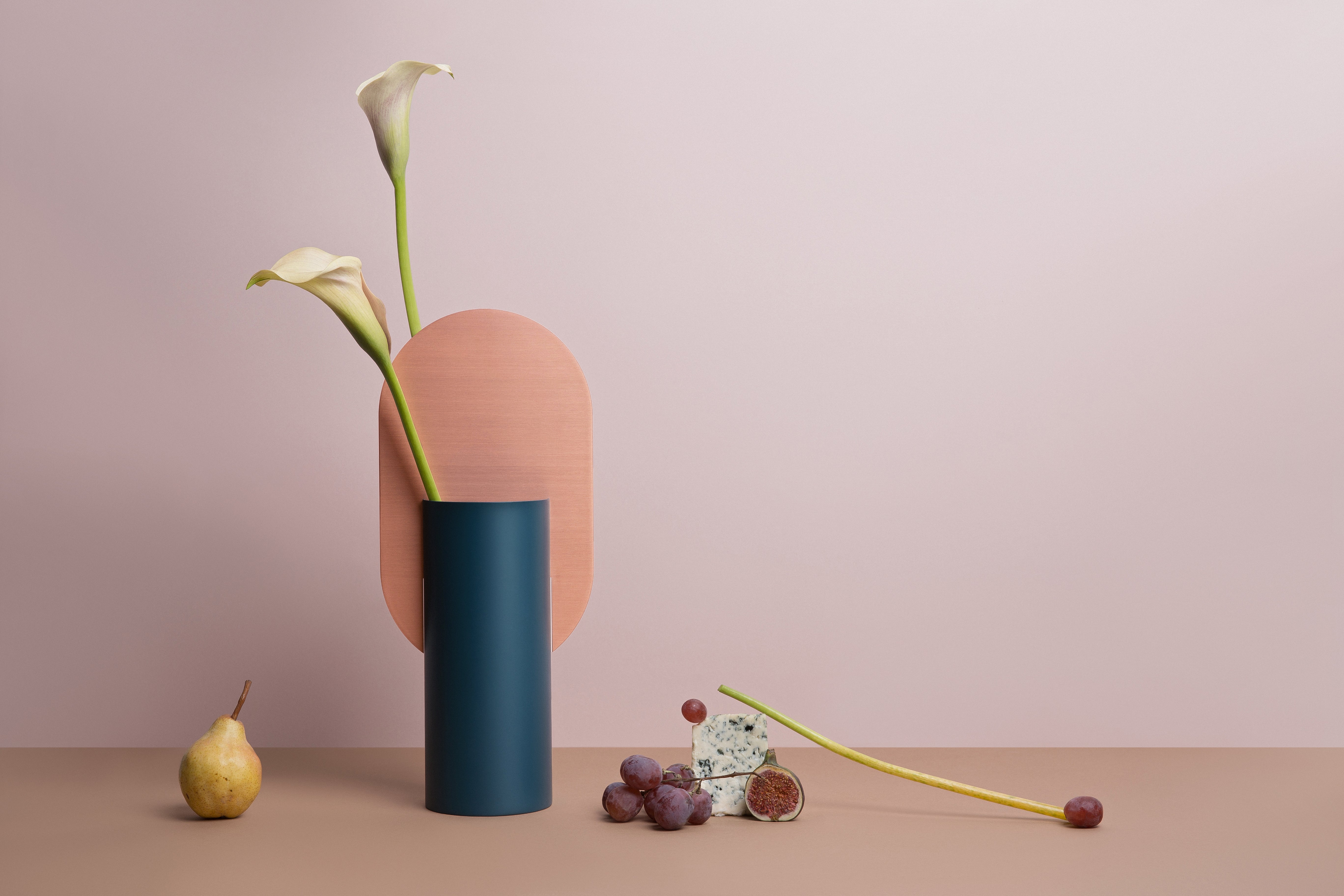 Vaas GENKE blauw met koper