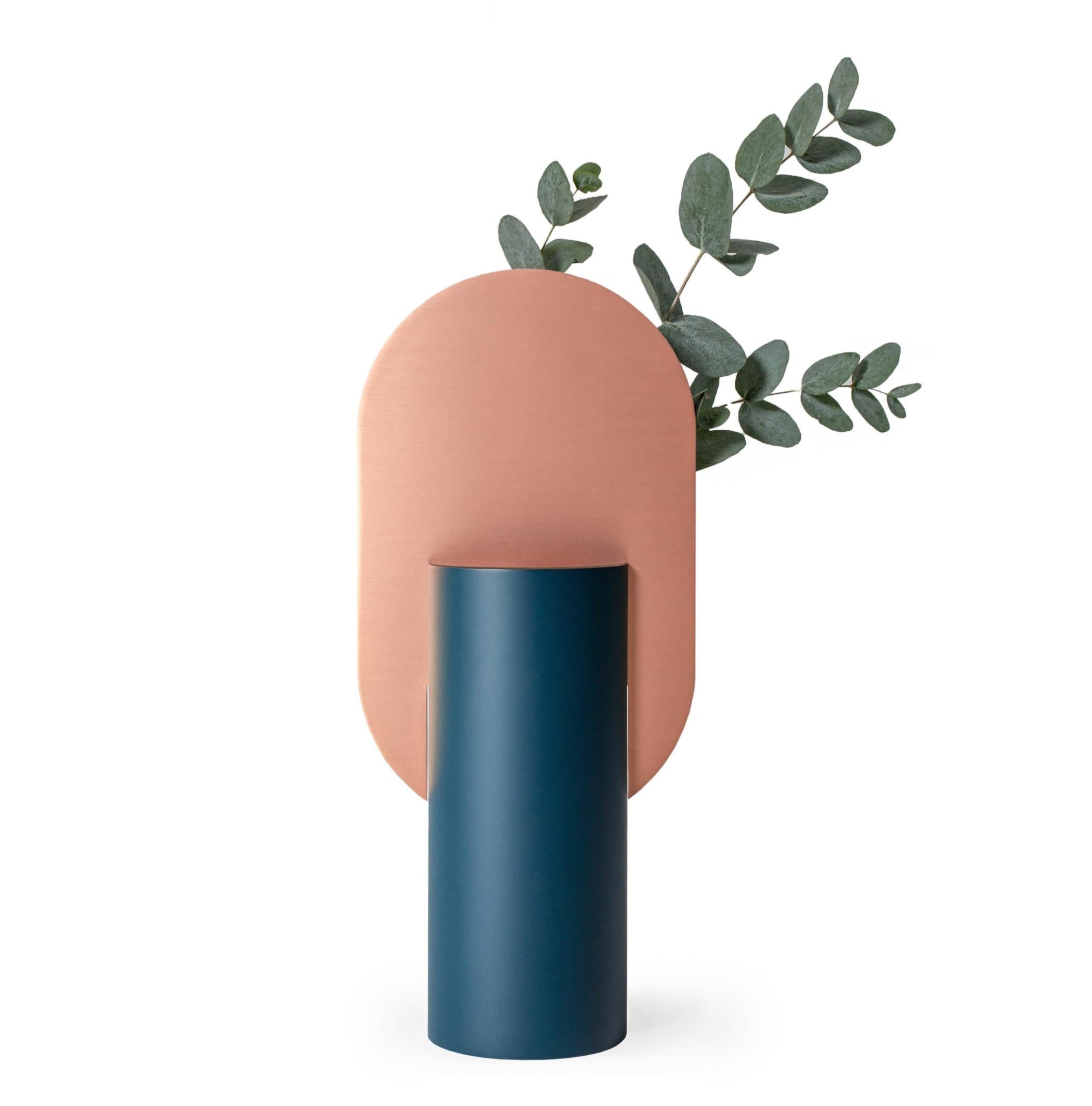 Vaas GENKE blauw met koper