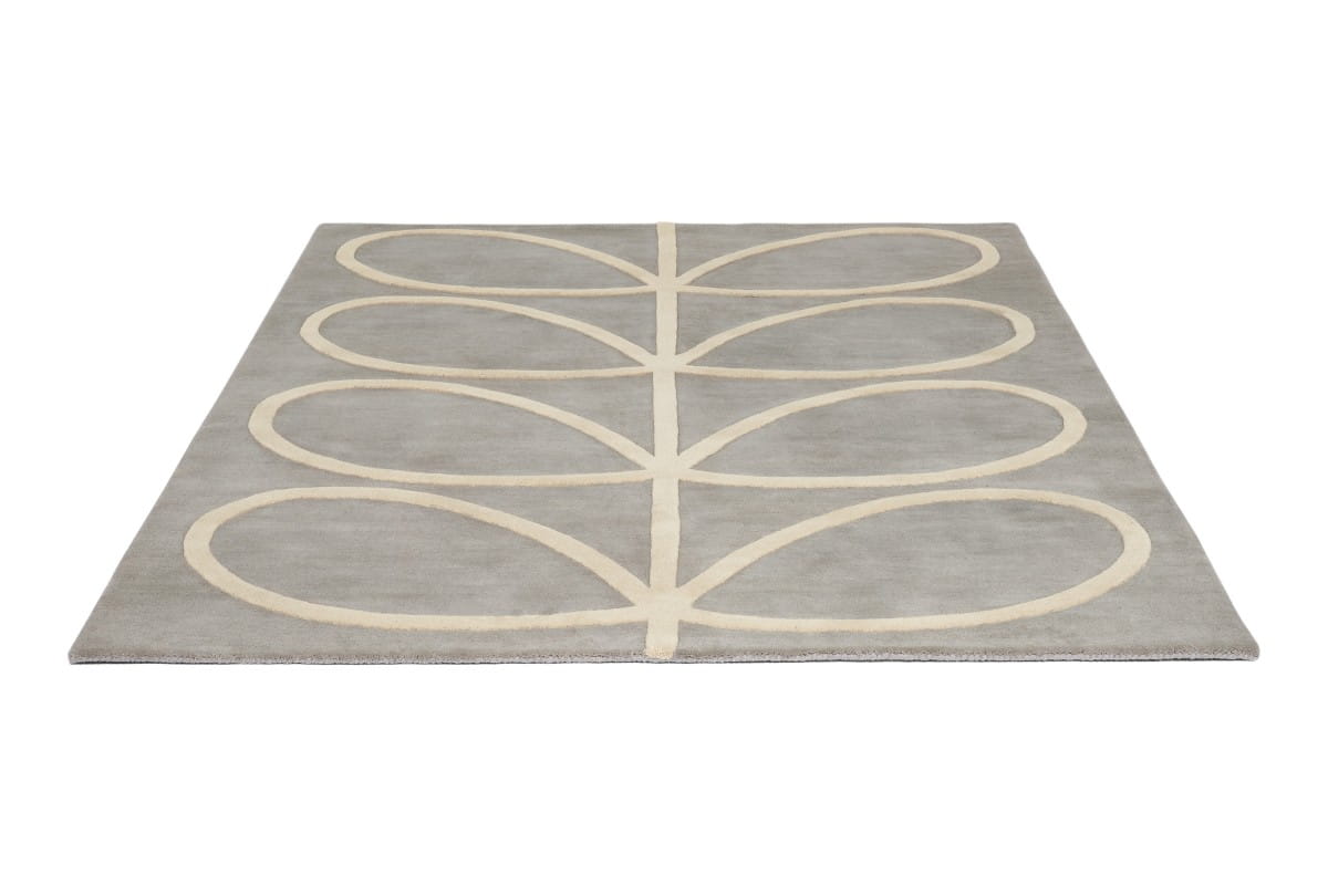 GIANT LINEAR STEM Gray with Beige Rug
