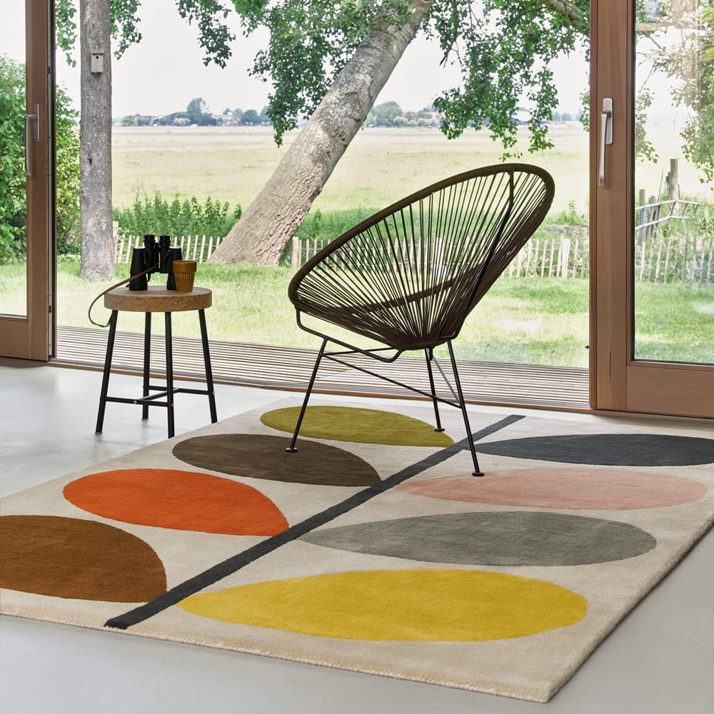 GIANT MULTI STEM beige rug