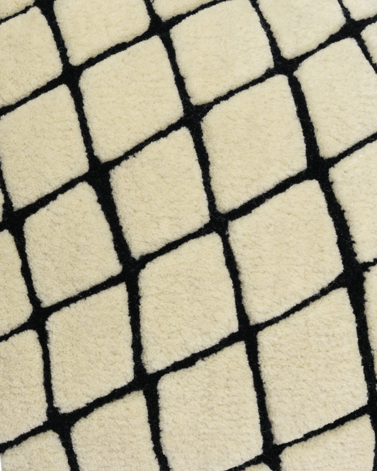 Dekokissen GRID gebrochenes Weiß