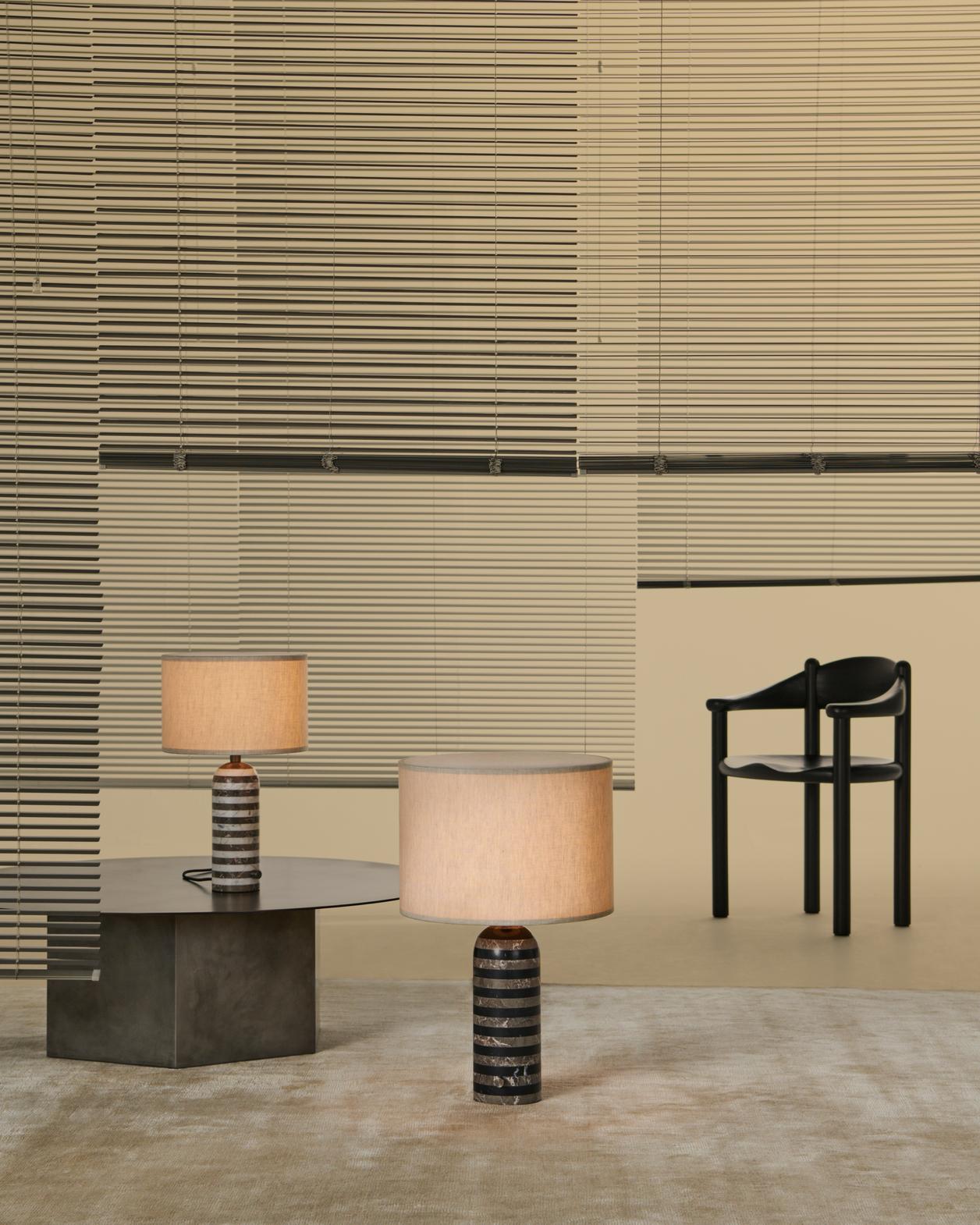 Tischlampe GRAVITY weißer Marmor