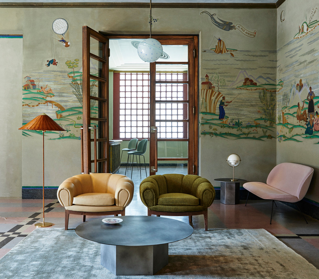 Tafellamp MULTI-LITE messing