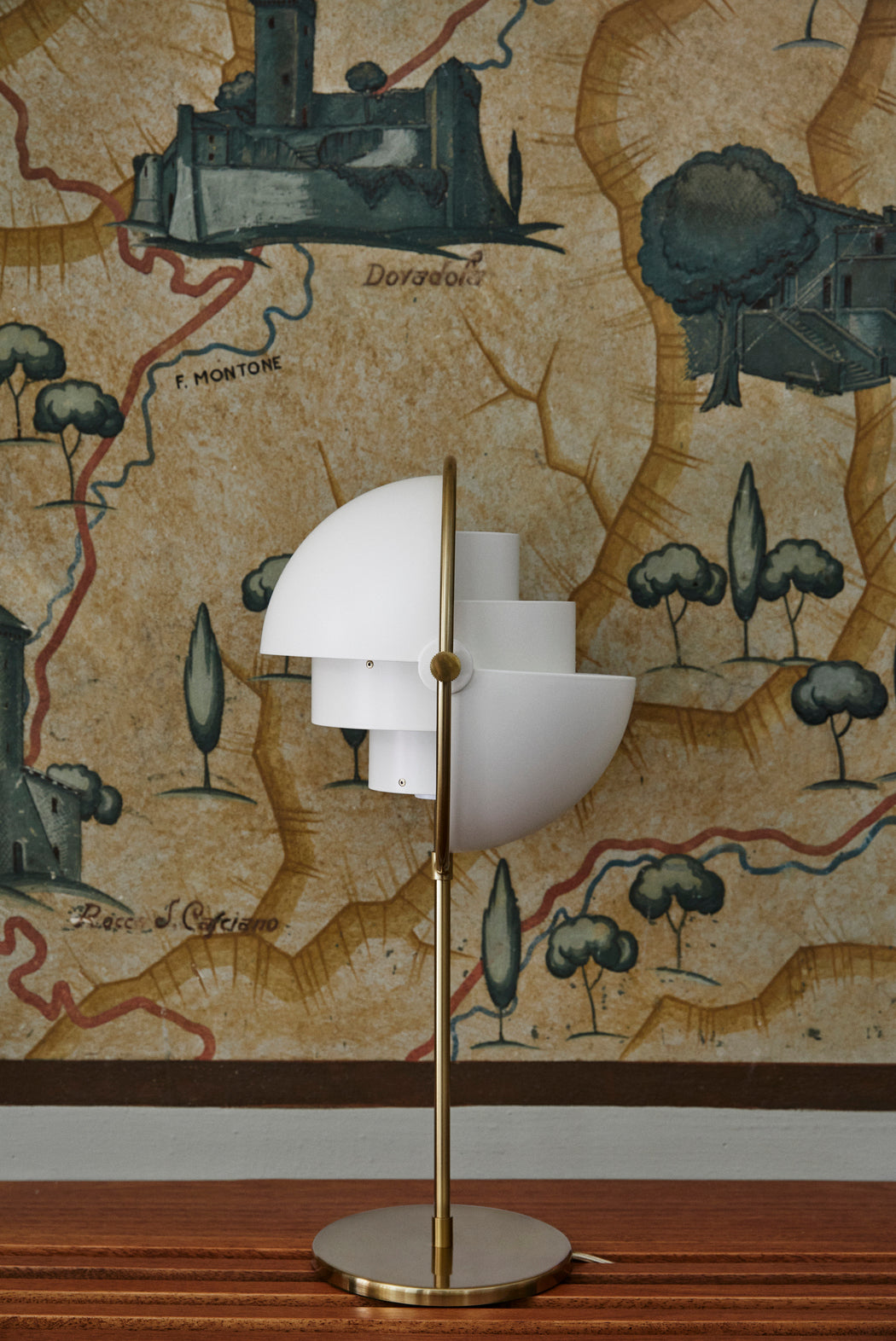 Tafellamp MULTI-LITE messing