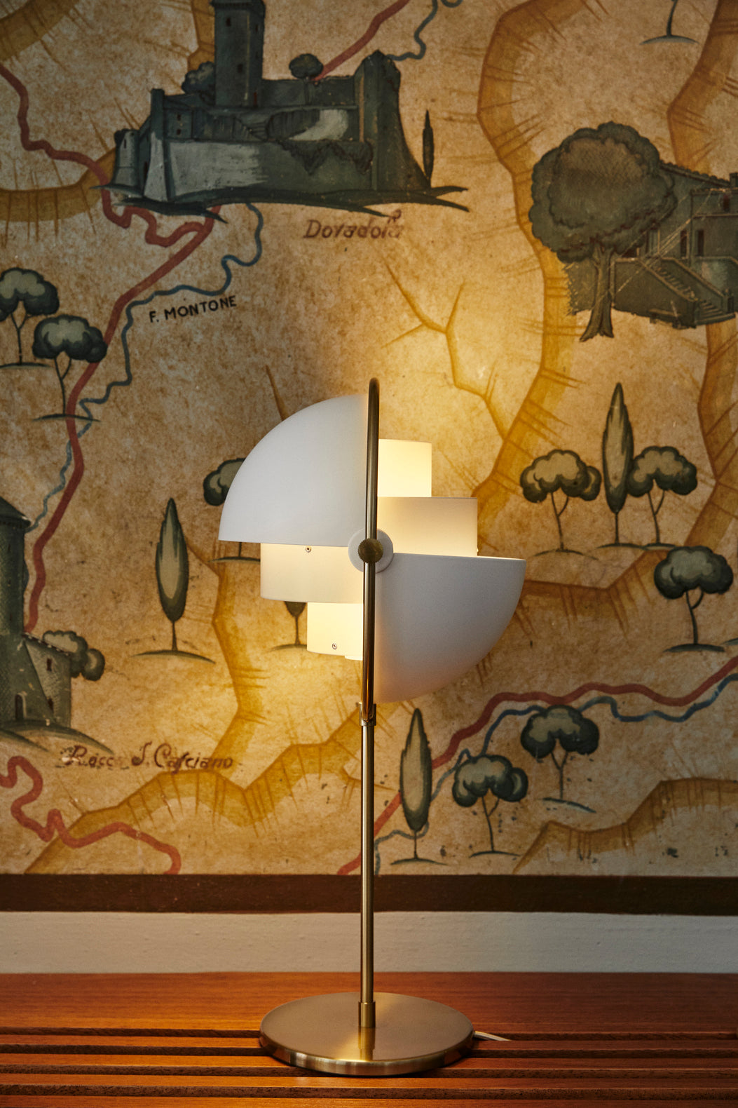 Tafellamp MULTI-LITE messing