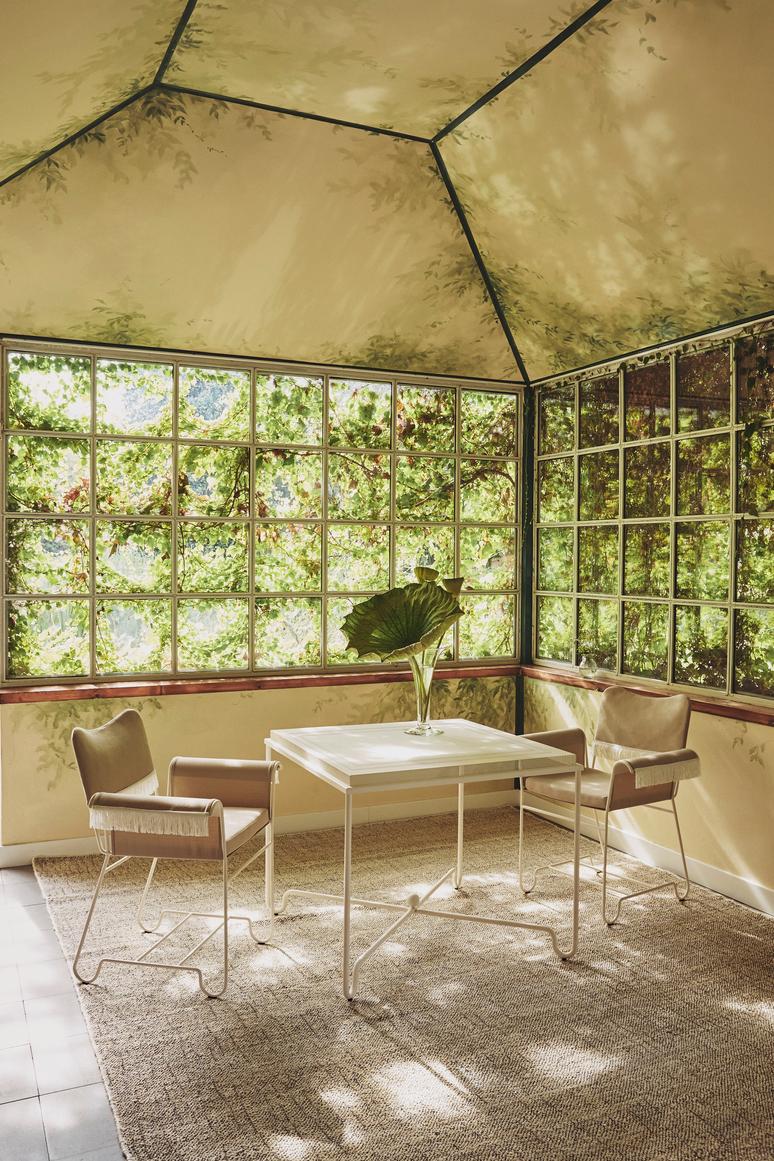 Gartentisch TROPIQUE weiße Stahl