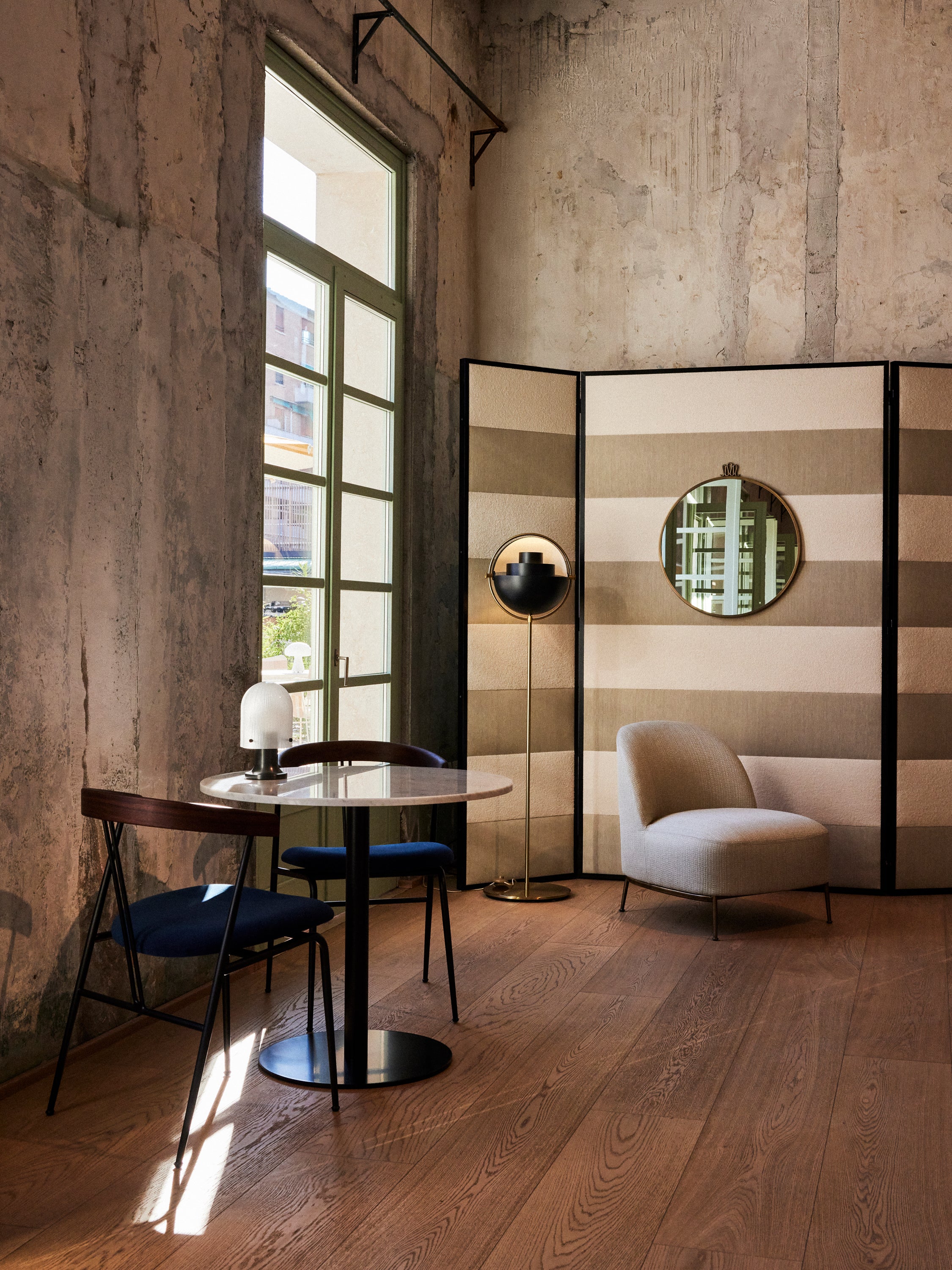 Gestoffeerde stoel VIOLIN van eikenhout, geolied