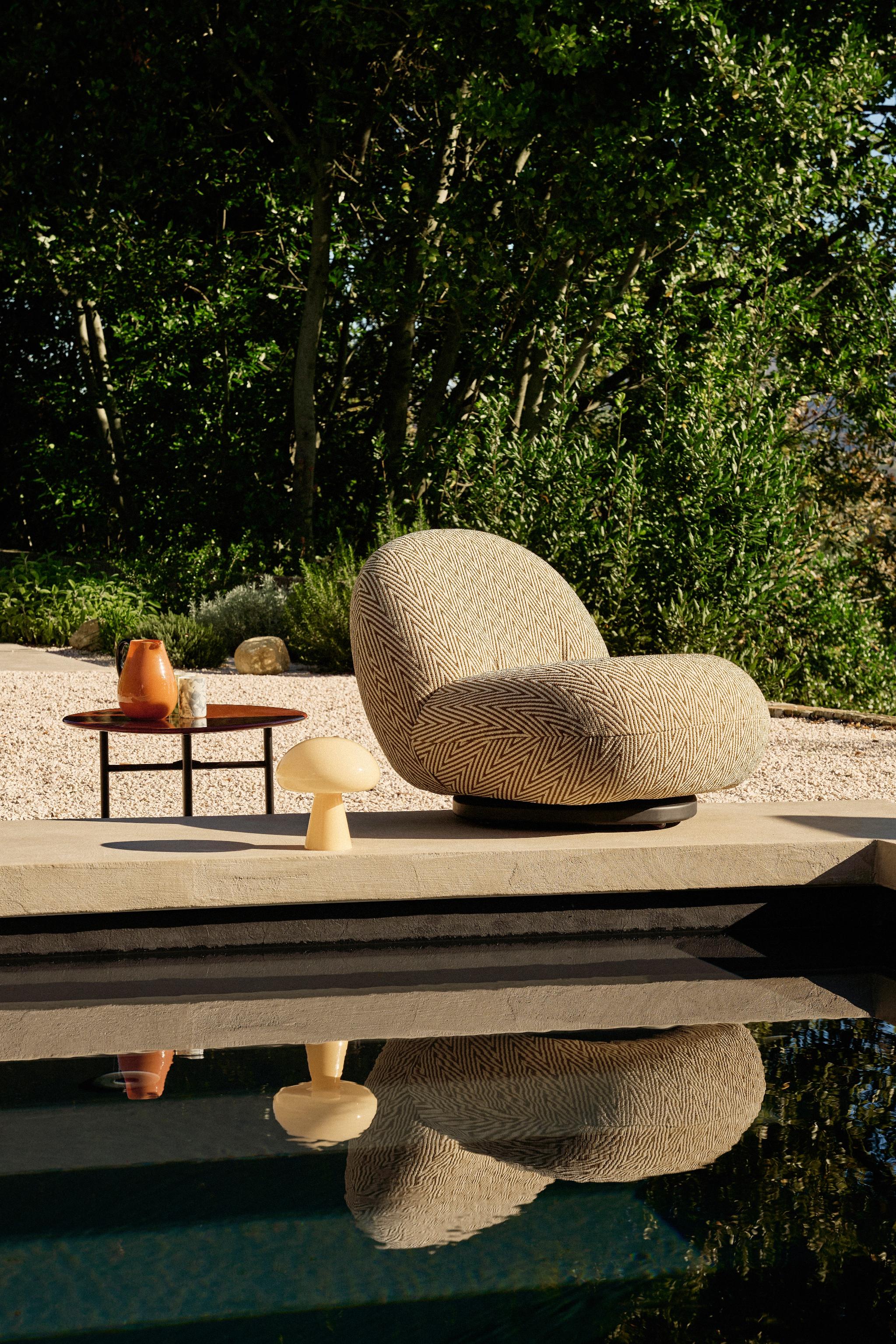 Draagbare lamp OBELLO botergeel