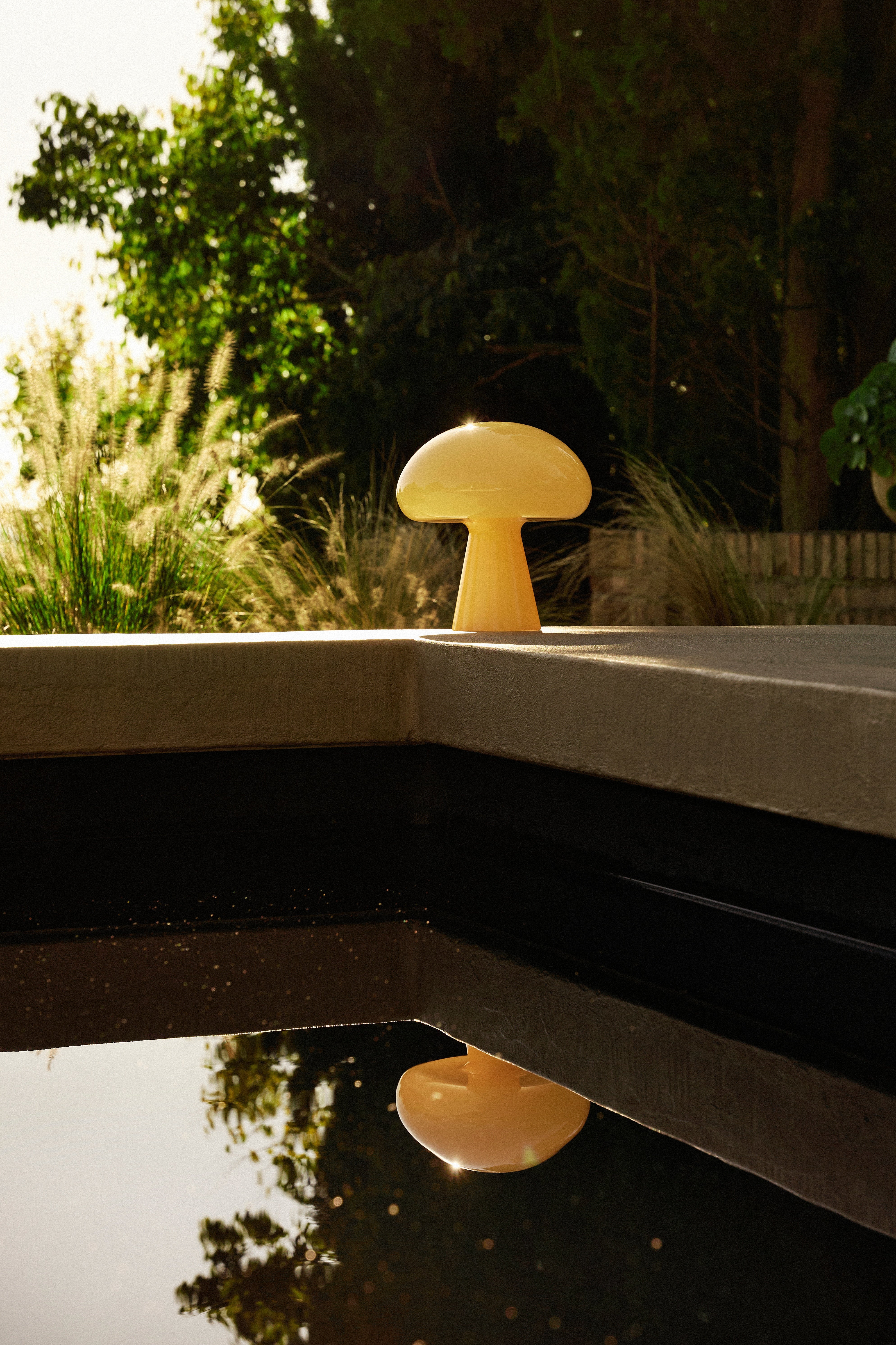 Draagbare lamp OBELLO botergeel