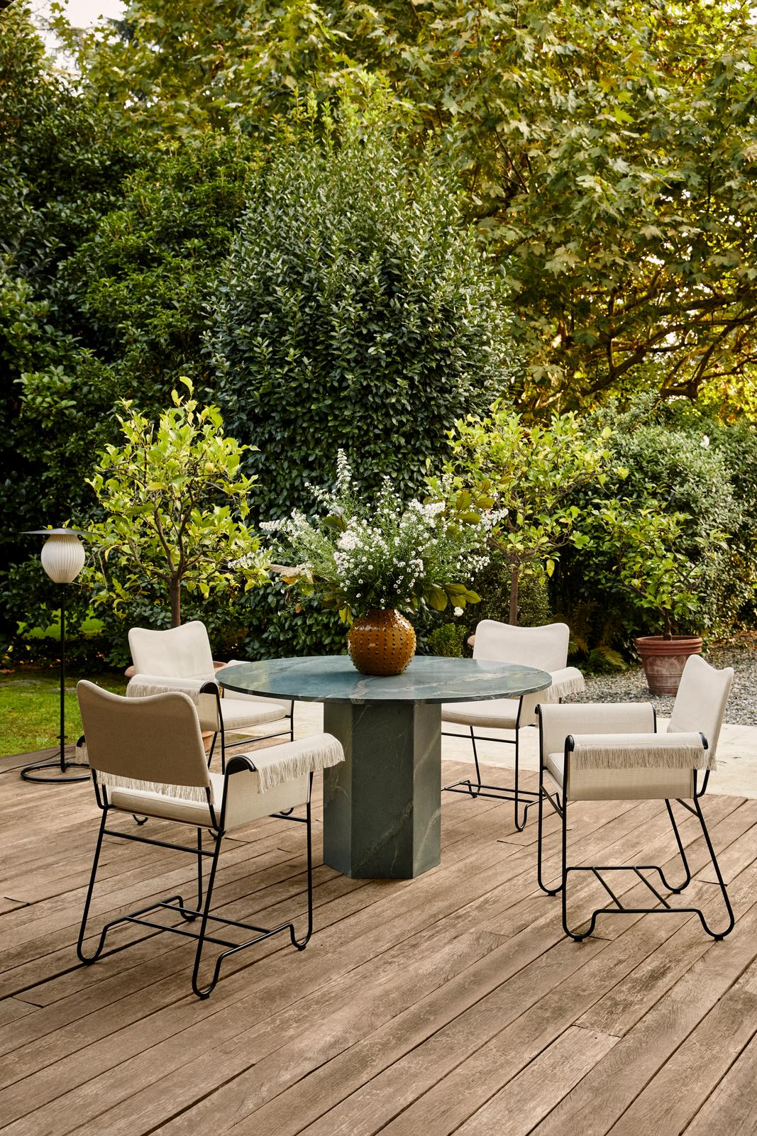 Ronde tuintafel EPIC groene kwartsiet