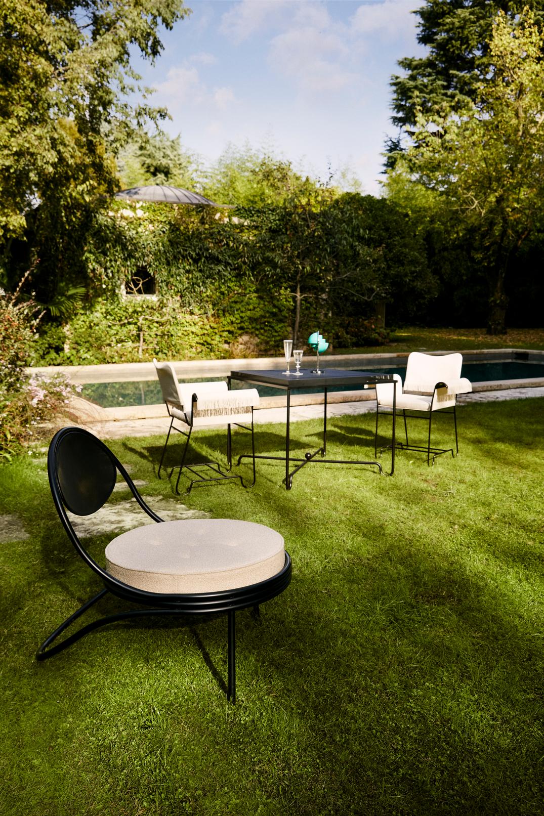 Gartentisch TROPIQUE weiße Stahl