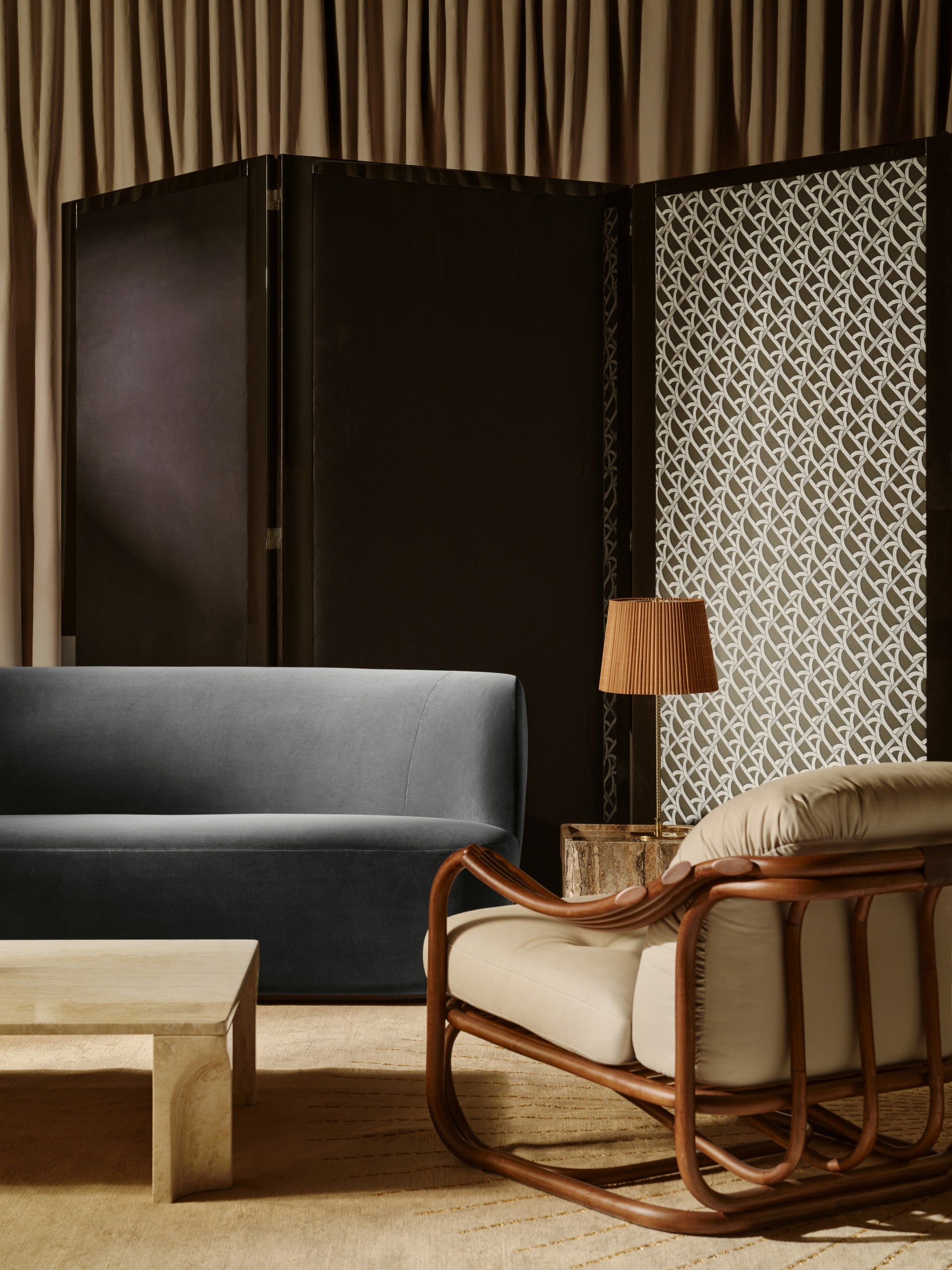 Upholstered POLTRONA TRIA Armchair